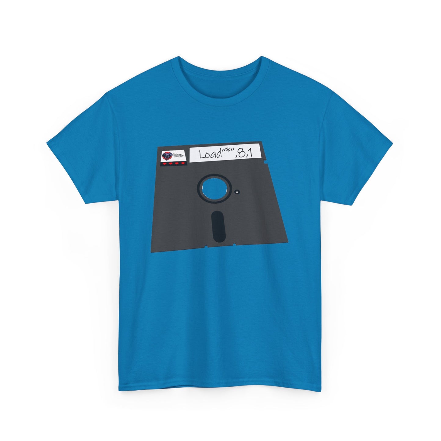 Commodore Floppy Disk Tee – LOAD"*",8,1 Retro Computer Command