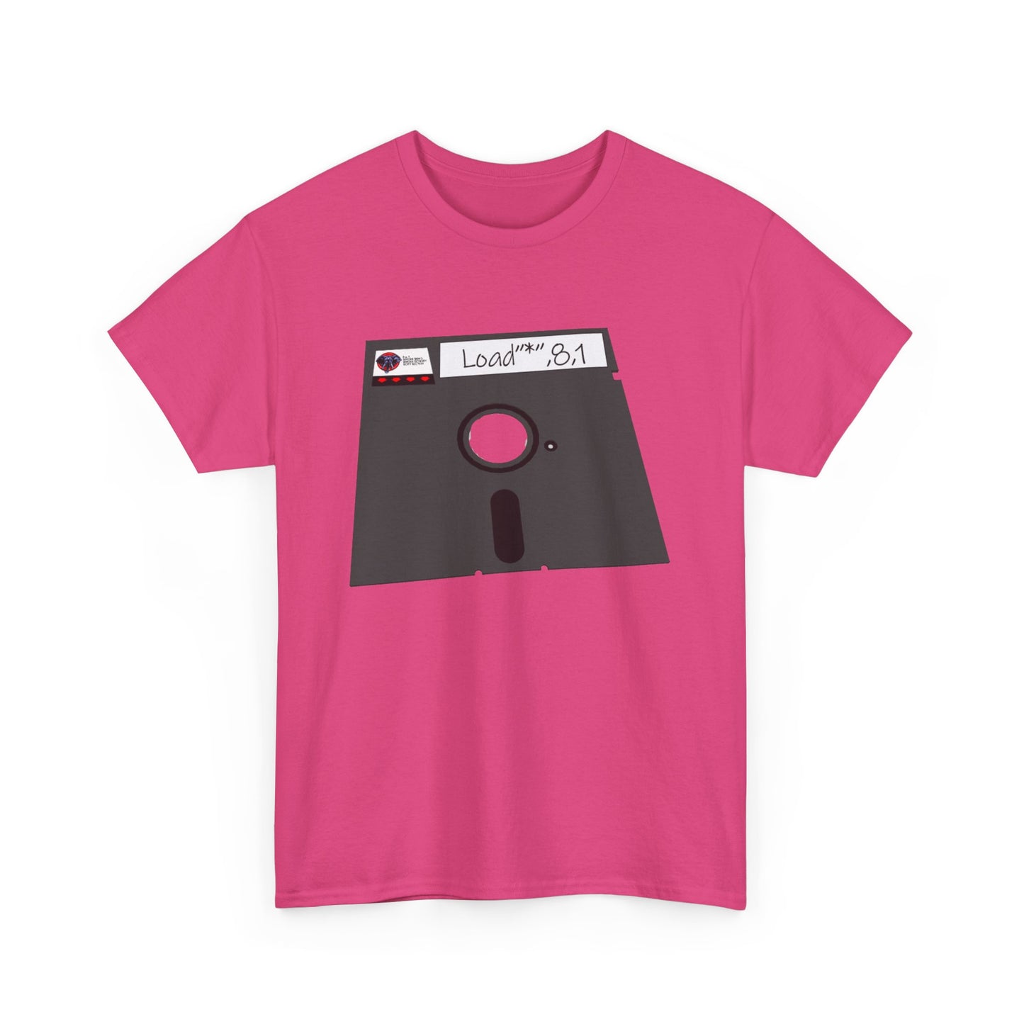 Commodore Floppy Disk Tee – LOAD"*",8,1 Retro Computer Command