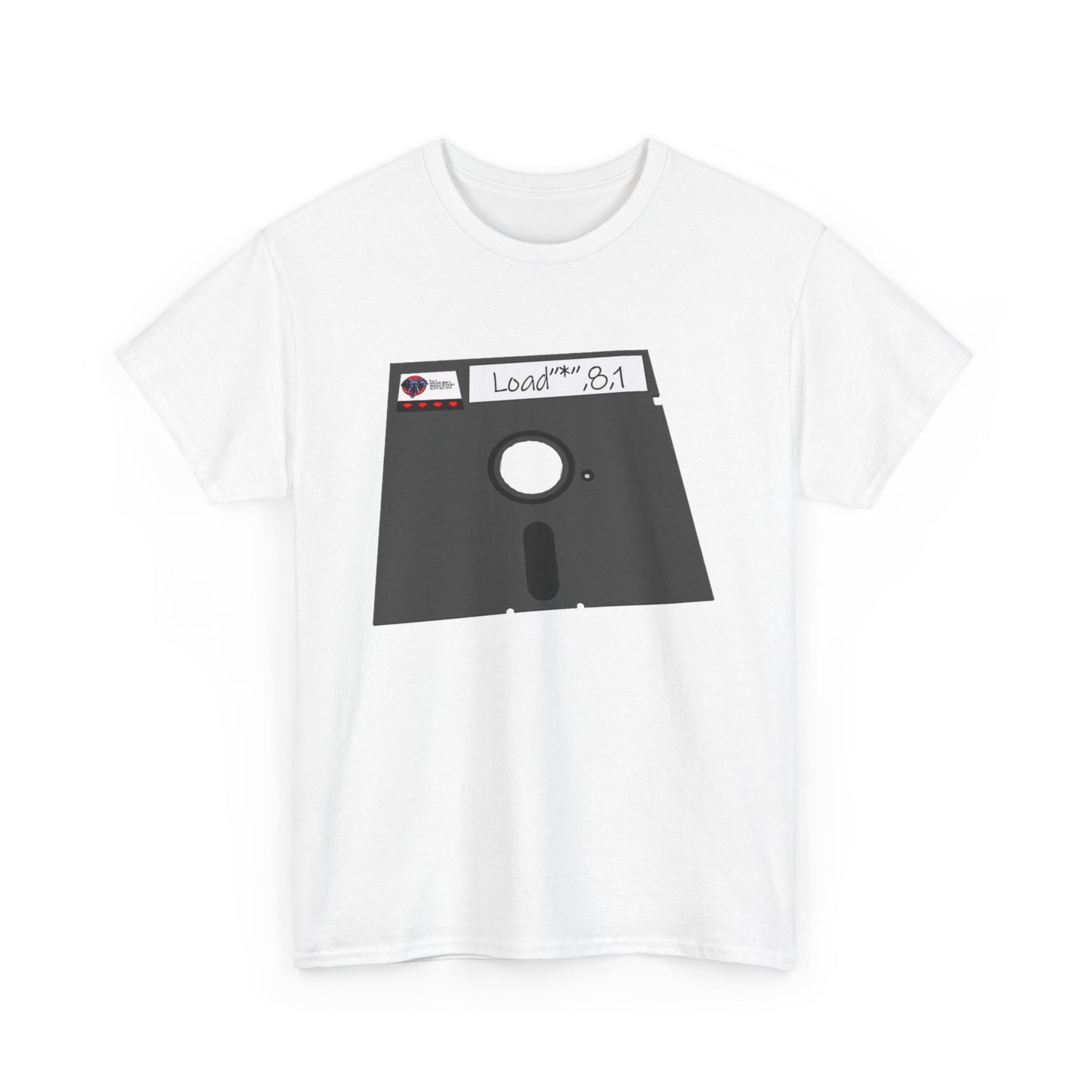 Commodore Floppy Disk Tee – LOAD"*",8,1 Retro Computer Command