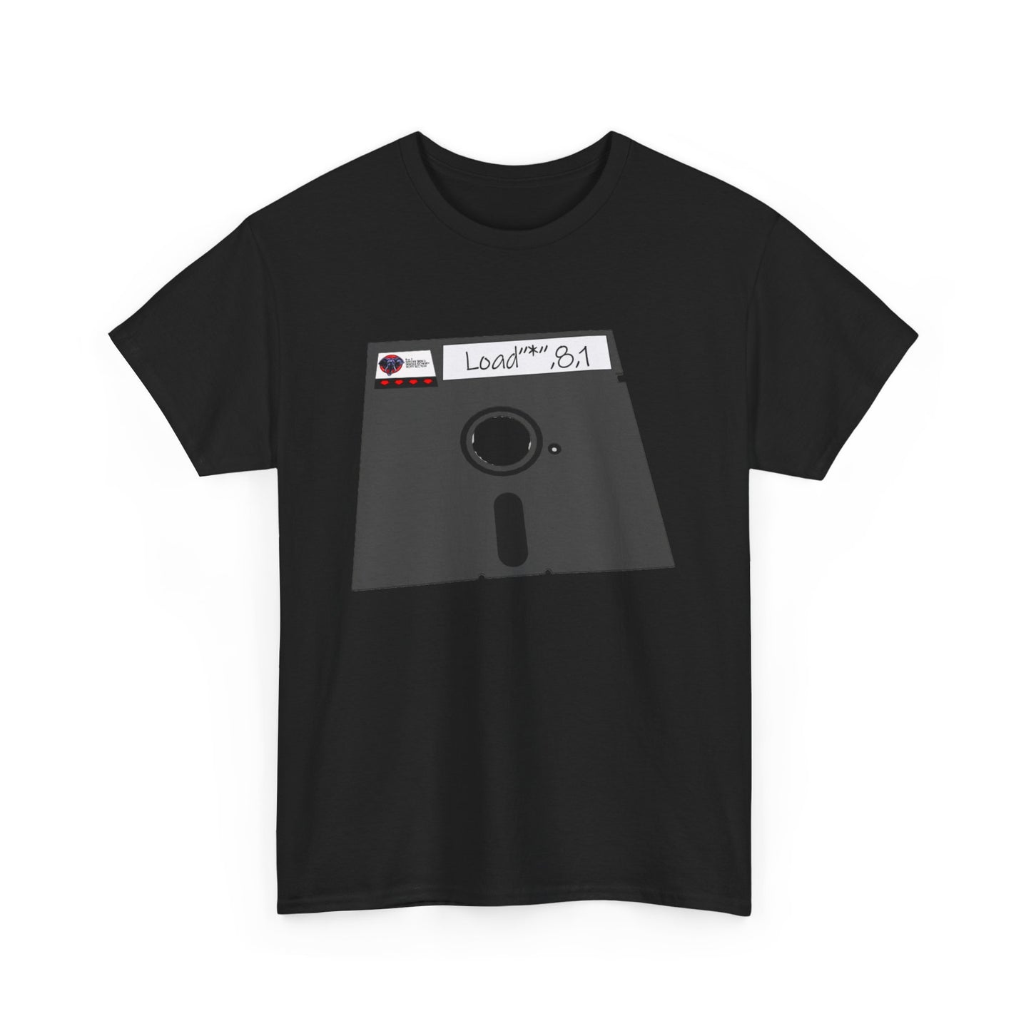 Commodore Floppy Disk Tee – LOAD"*",8,1 Retro Computer Command