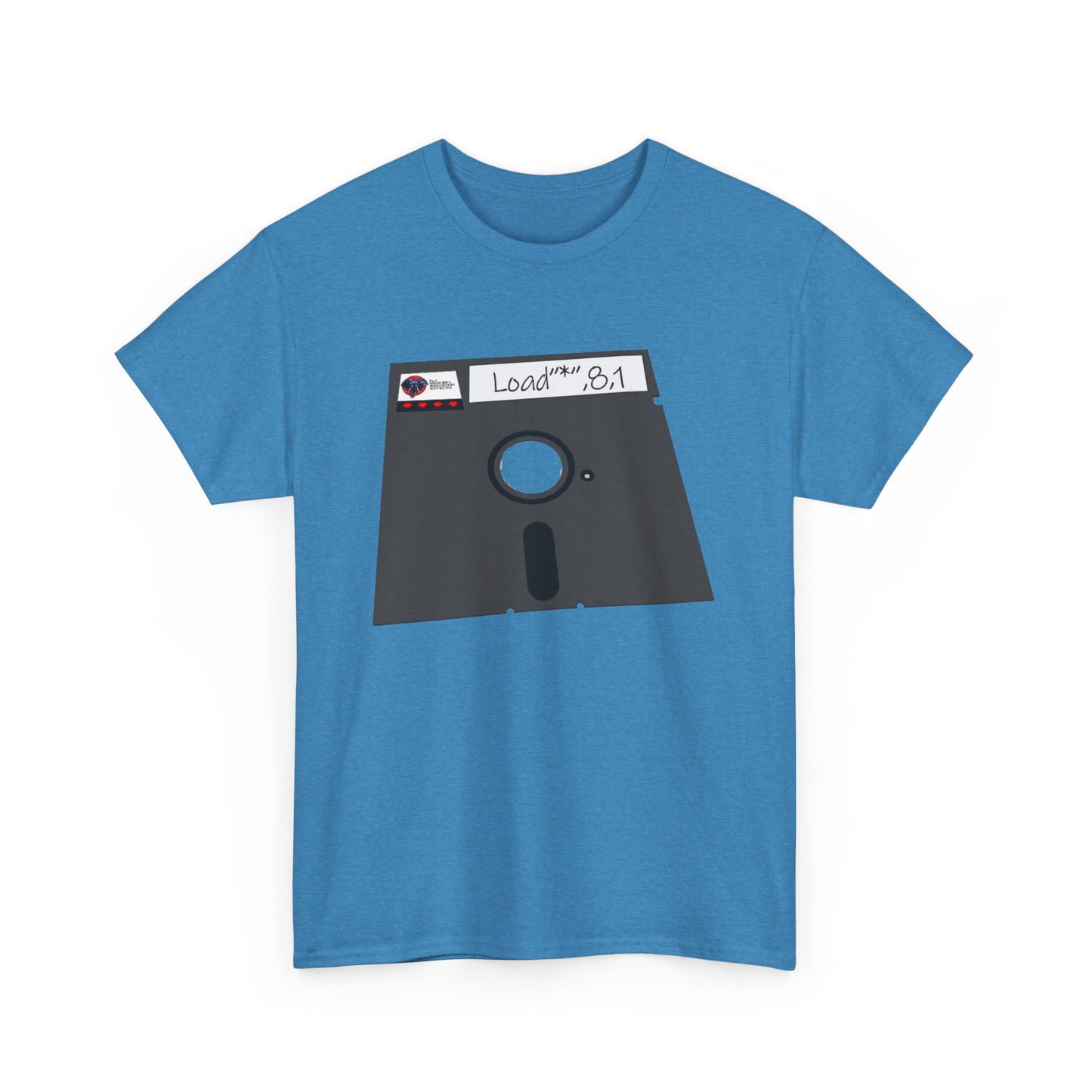 Commodore Floppy Disk Tee – LOAD"*",8,1 Retro Computer Command