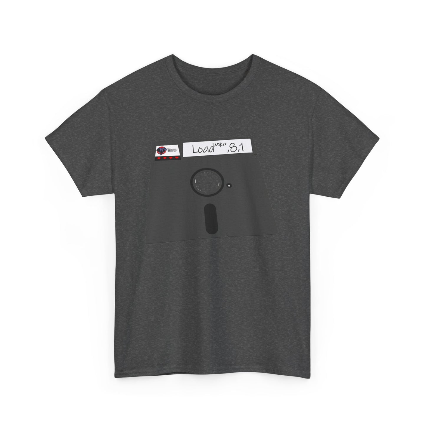 Commodore Floppy Disk Tee – LOAD"*",8,1 Retro Computer Command