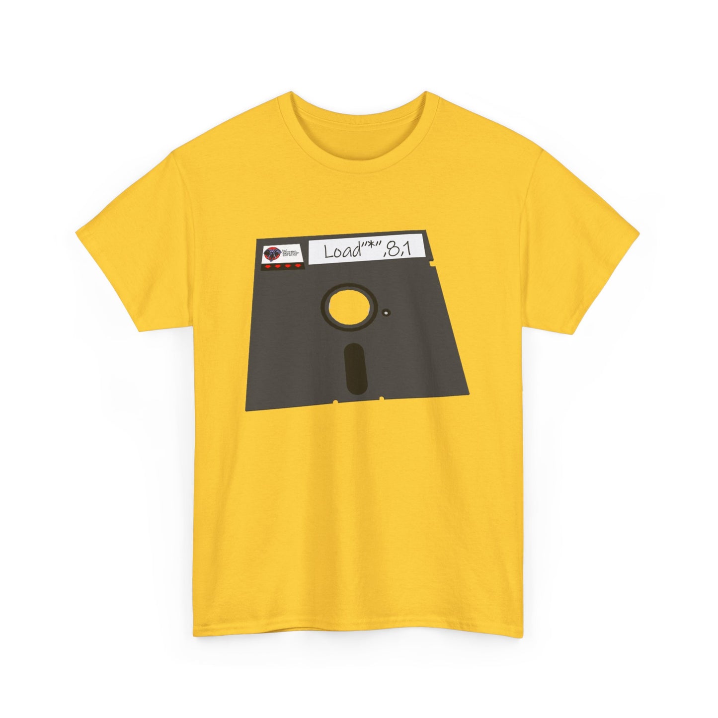 Commodore Floppy Disk Tee – LOAD"*",8,1 Retro Computer Command