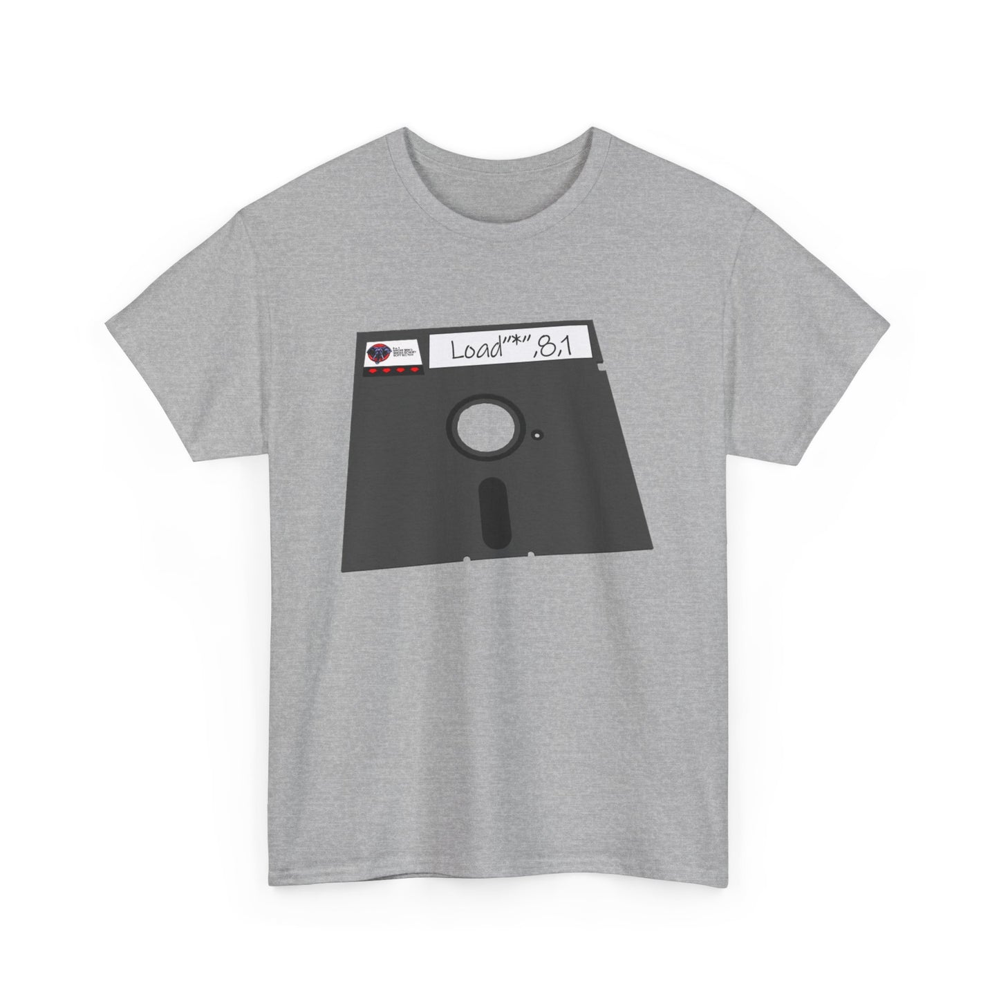Commodore Floppy Disk Tee – LOAD"*",8,1 Retro Computer Command