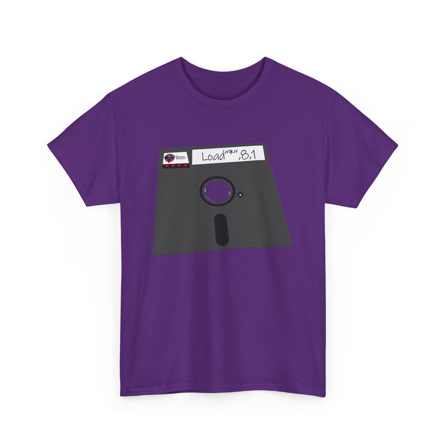 Commodore Floppy Disk Tee – LOAD"*",8,1 Retro Computer Command