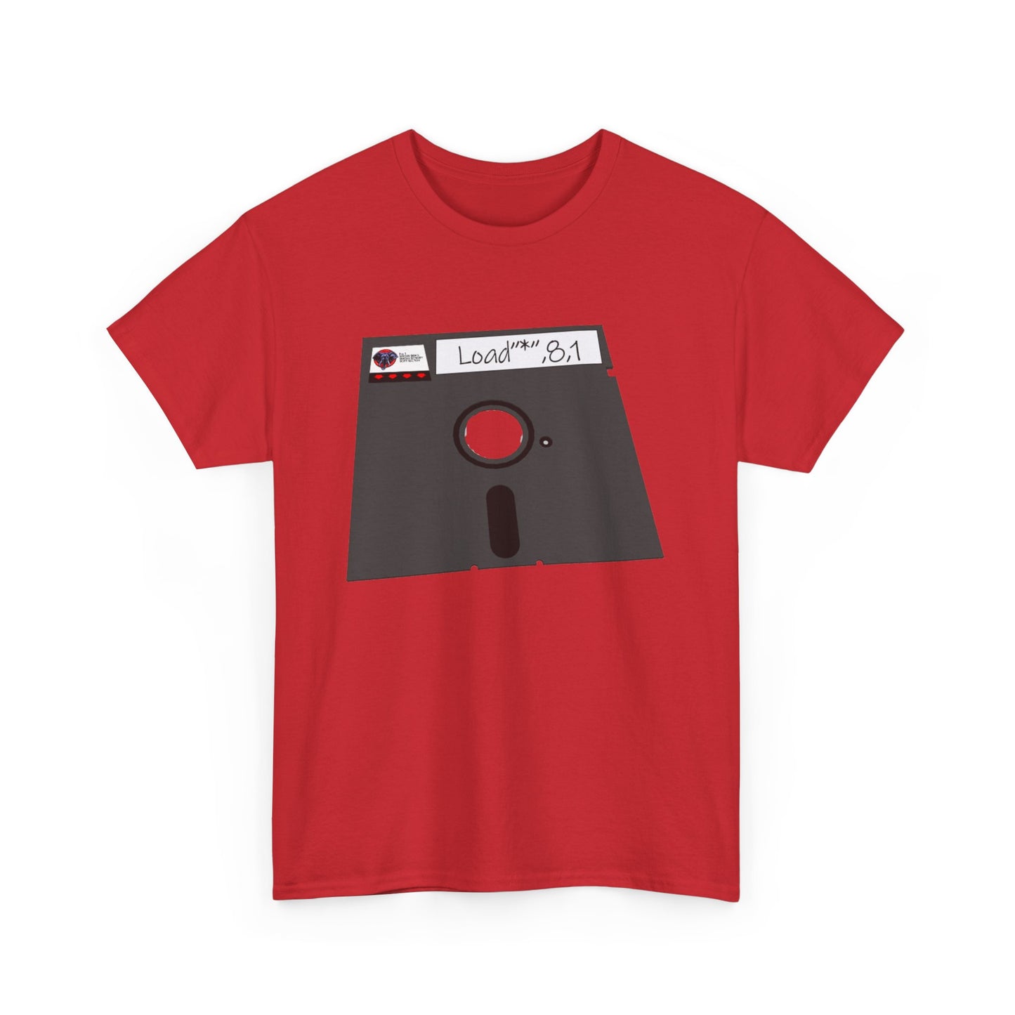 Commodore Floppy Disk Tee – LOAD"*",8,1 Retro Computer Command