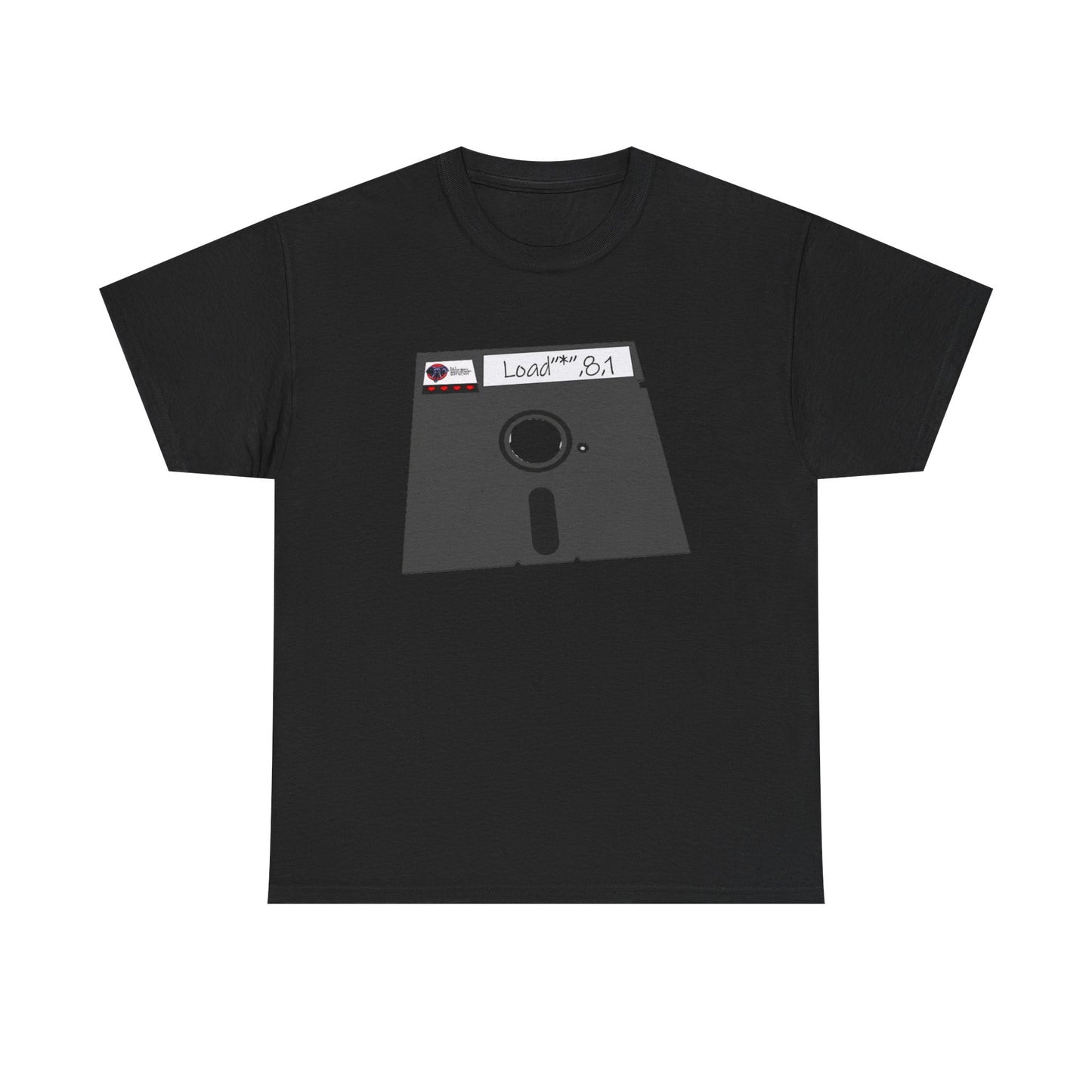 Commodore Floppy Disk Tee – LOAD"*",8,1 Retro Computer Command