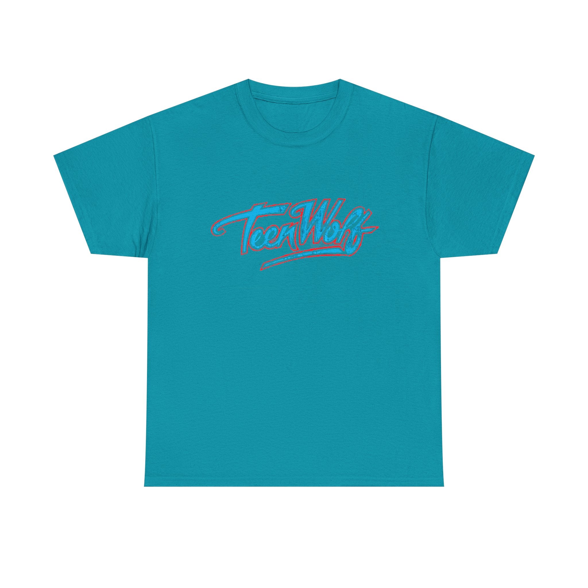 Teen Wolf Neon Logo Tee – 80s Movie Magic