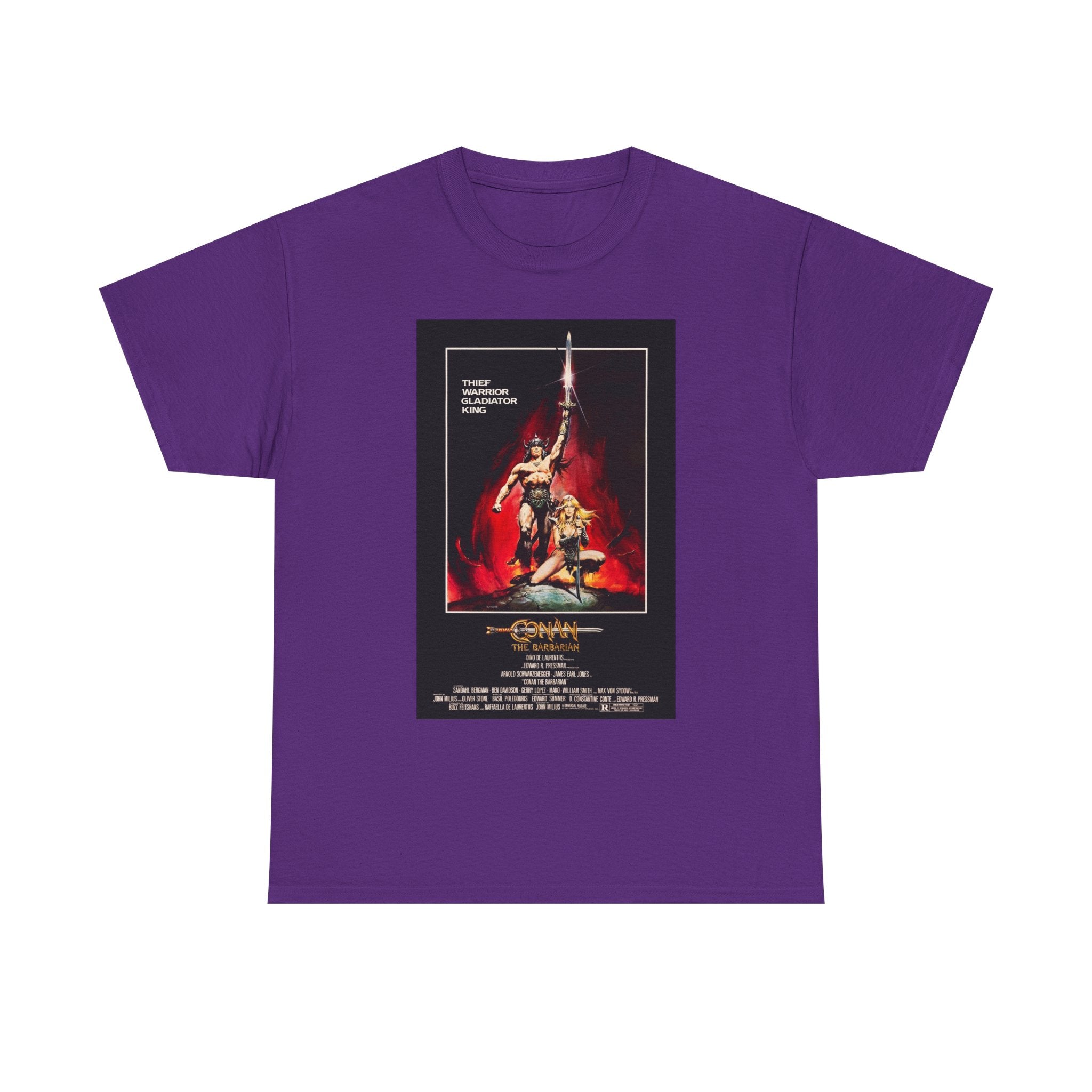 Conan the Barbarian Movie Poster Tee – Epic 80s Fantasy Classic