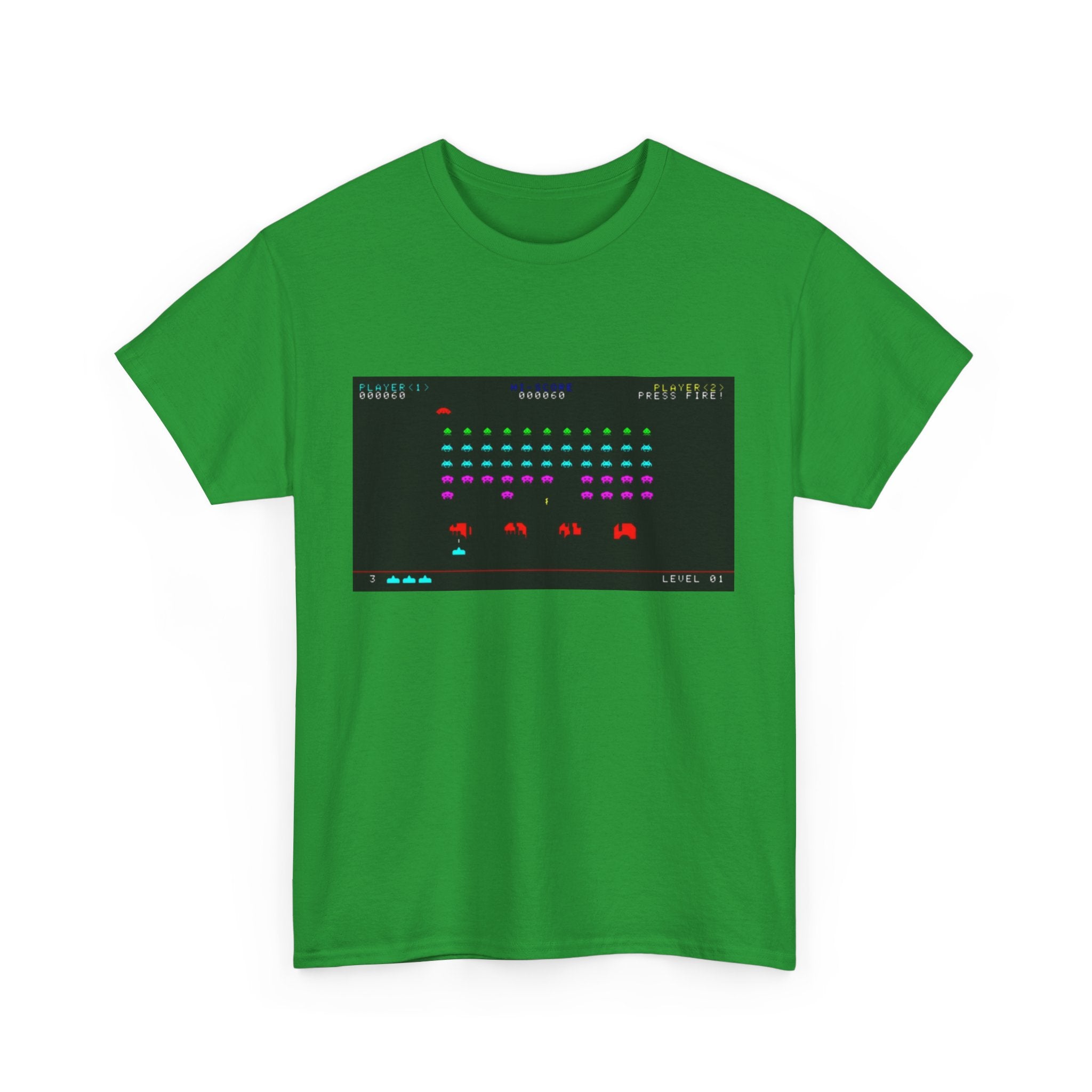 Space Invaders Tee – Classic 80s Arcade Game Scene