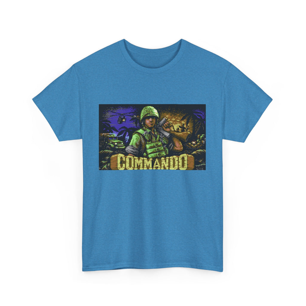Commodore 64 Title Screen Tee – Classic C64 Run-and-Gun Game
