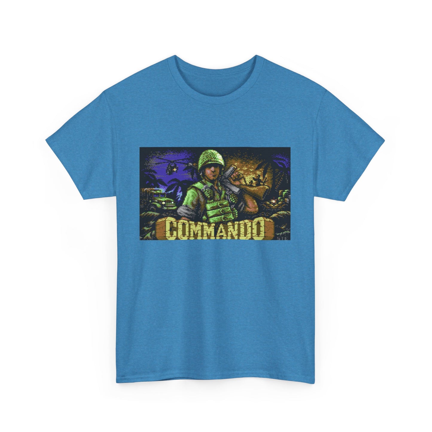 Commodore 64 Title Screen Tee – Classic C64 Run-and-Gun Game