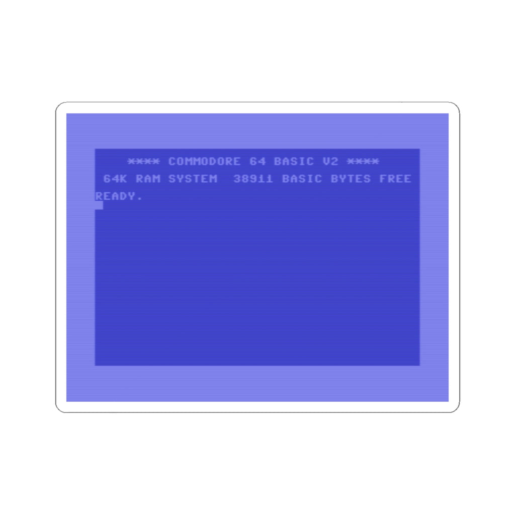 Commodore 64 Ready Screen Sticker – Legends Boot Up in Basic!