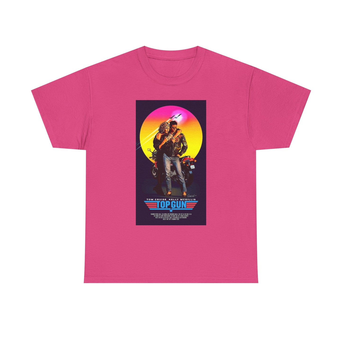 Retro 80s TOP GUN Tee – High-Flying Action Film Style