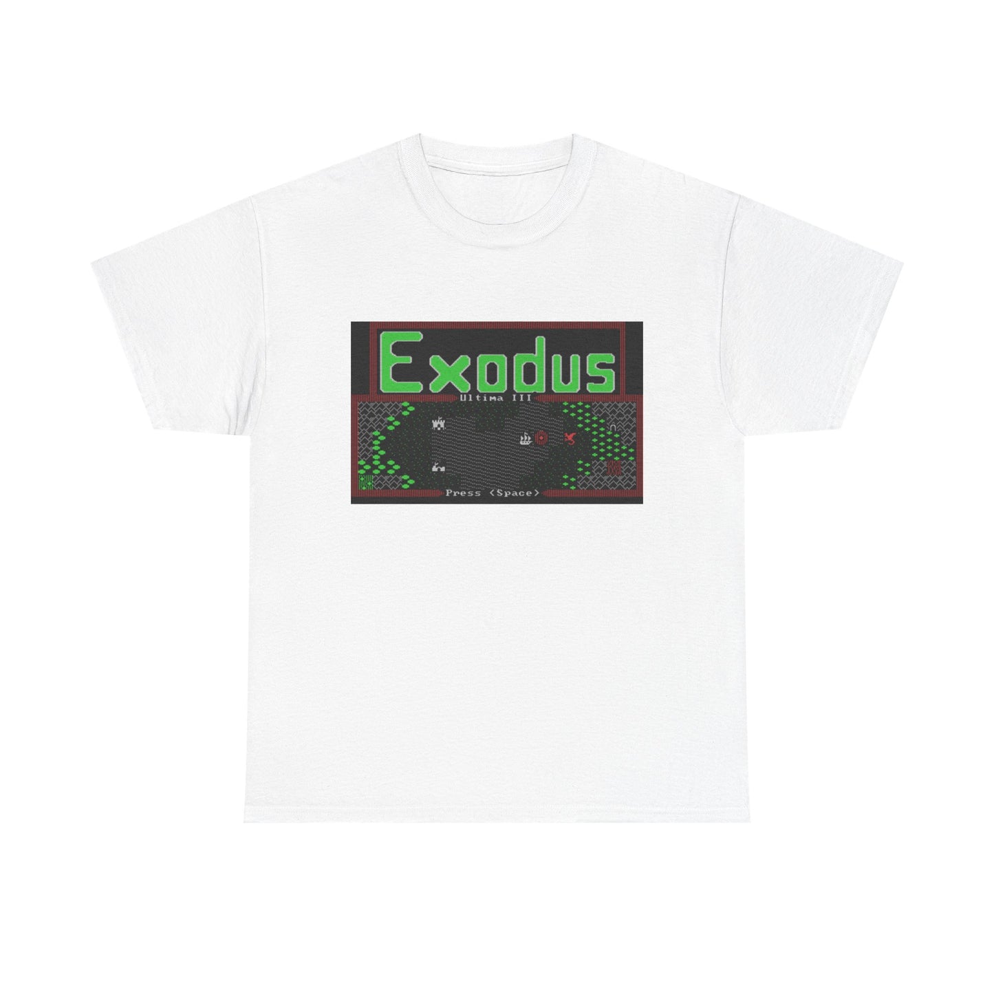 Ultima III: Exodus Commodore 64 Title Screen Tee – Classic C64 RPG