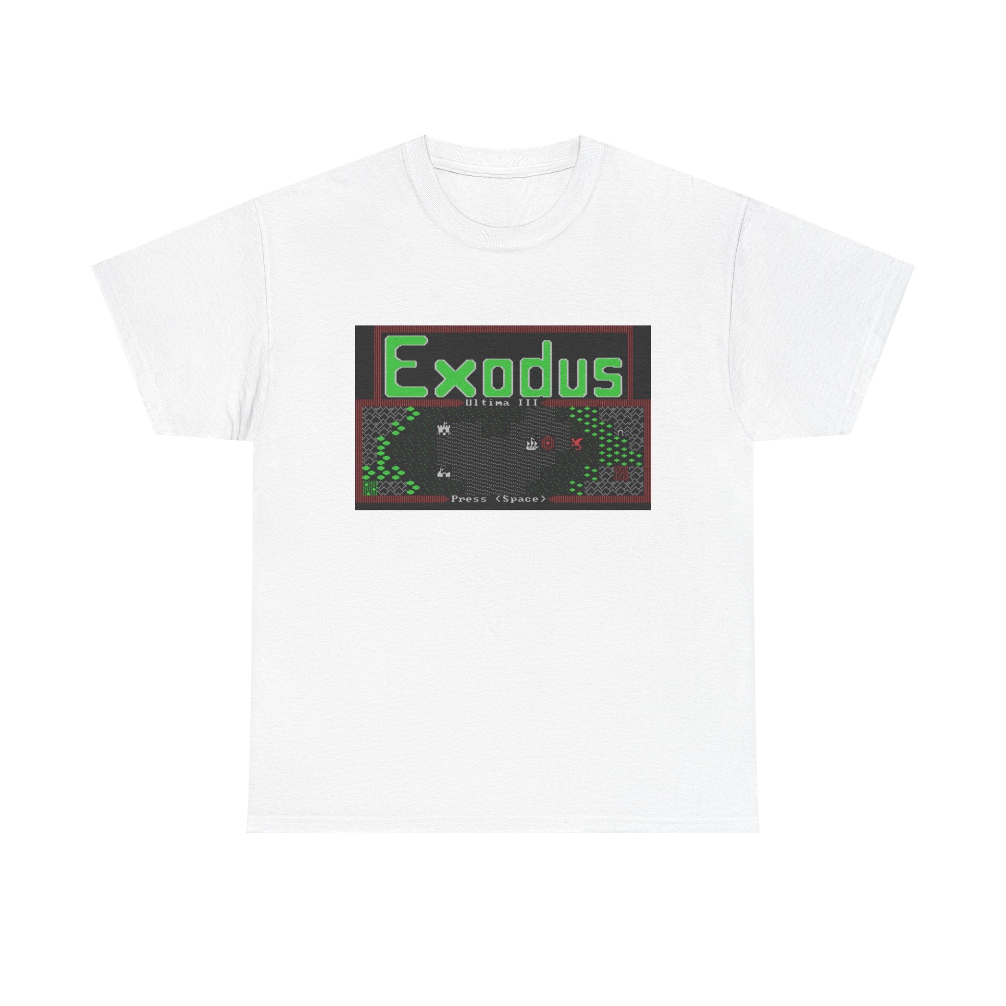 Ultima III: Exodus Commodore 64 Title Screen Tee – Classic C64 RPG