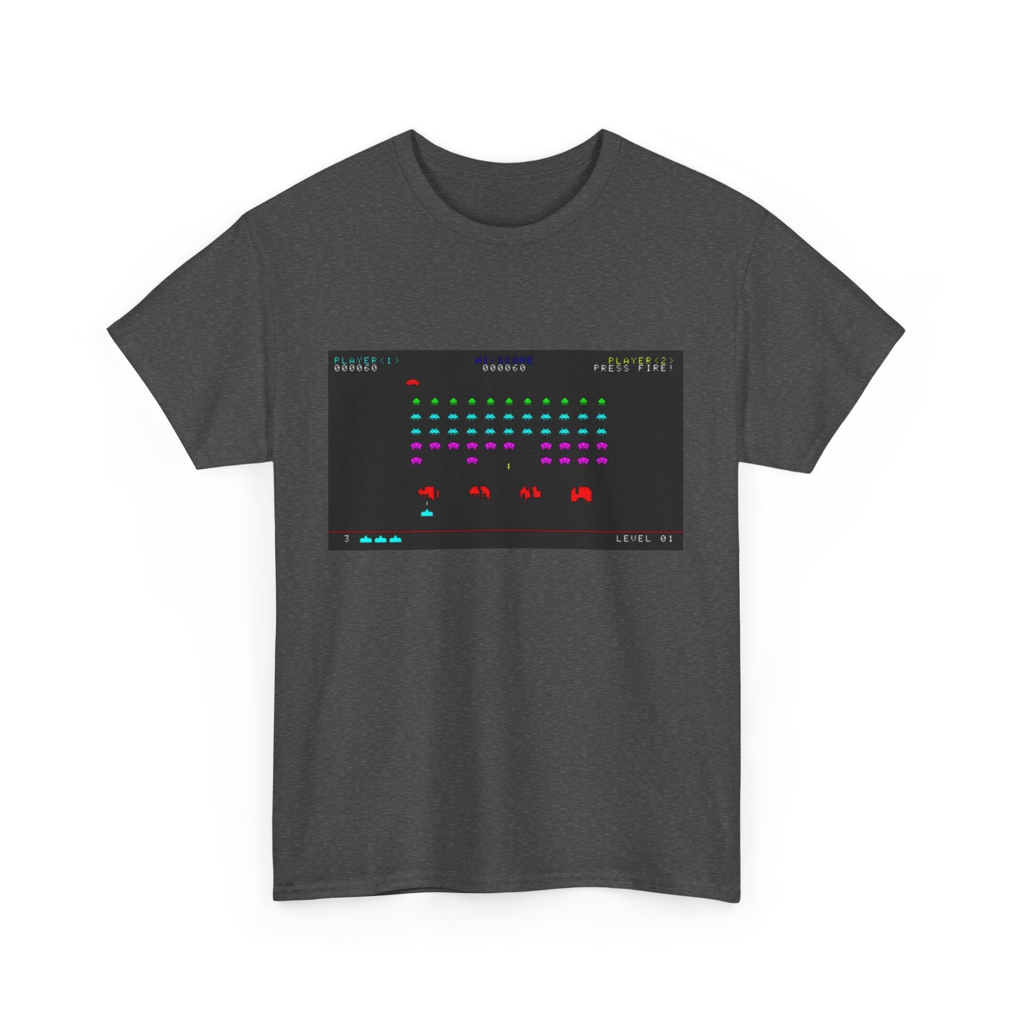 Space Invaders Tee – Classic 80s Arcade Game Scene