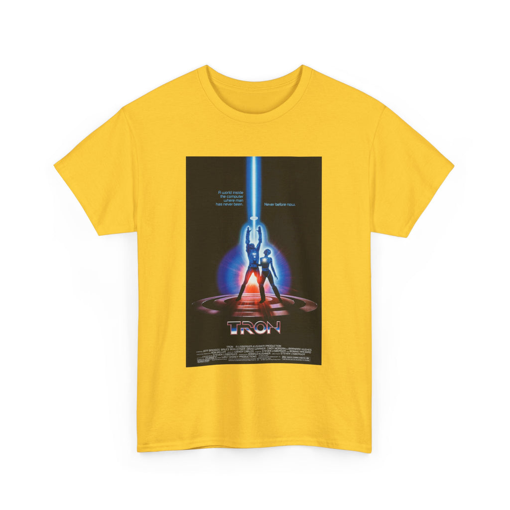 TRON Movie Poster Tee – Neon Sci-Fi Arcade Style Retro 80s