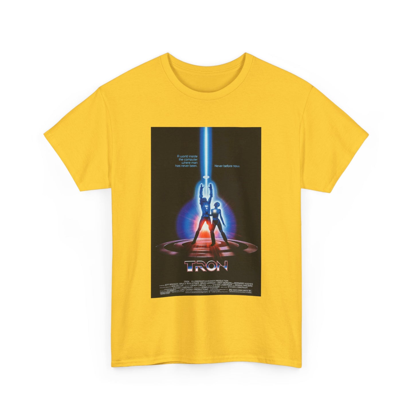 TRON Movie Poster Tee – Neon Sci-Fi Arcade Style Retro 80s