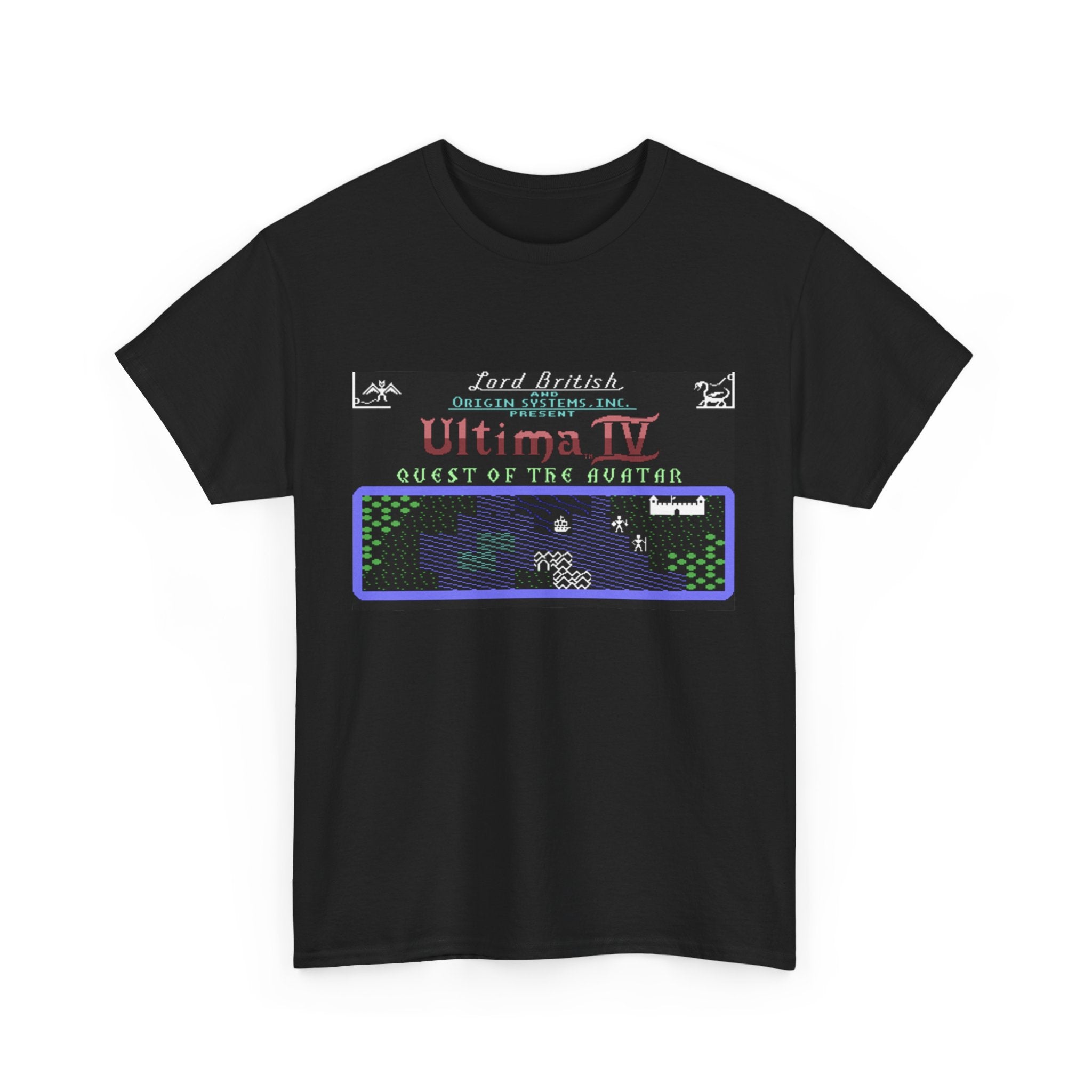 Ultima IV: Quest of the Avatar Commodore 64 Title Screen Tee – Classic C64 RPG