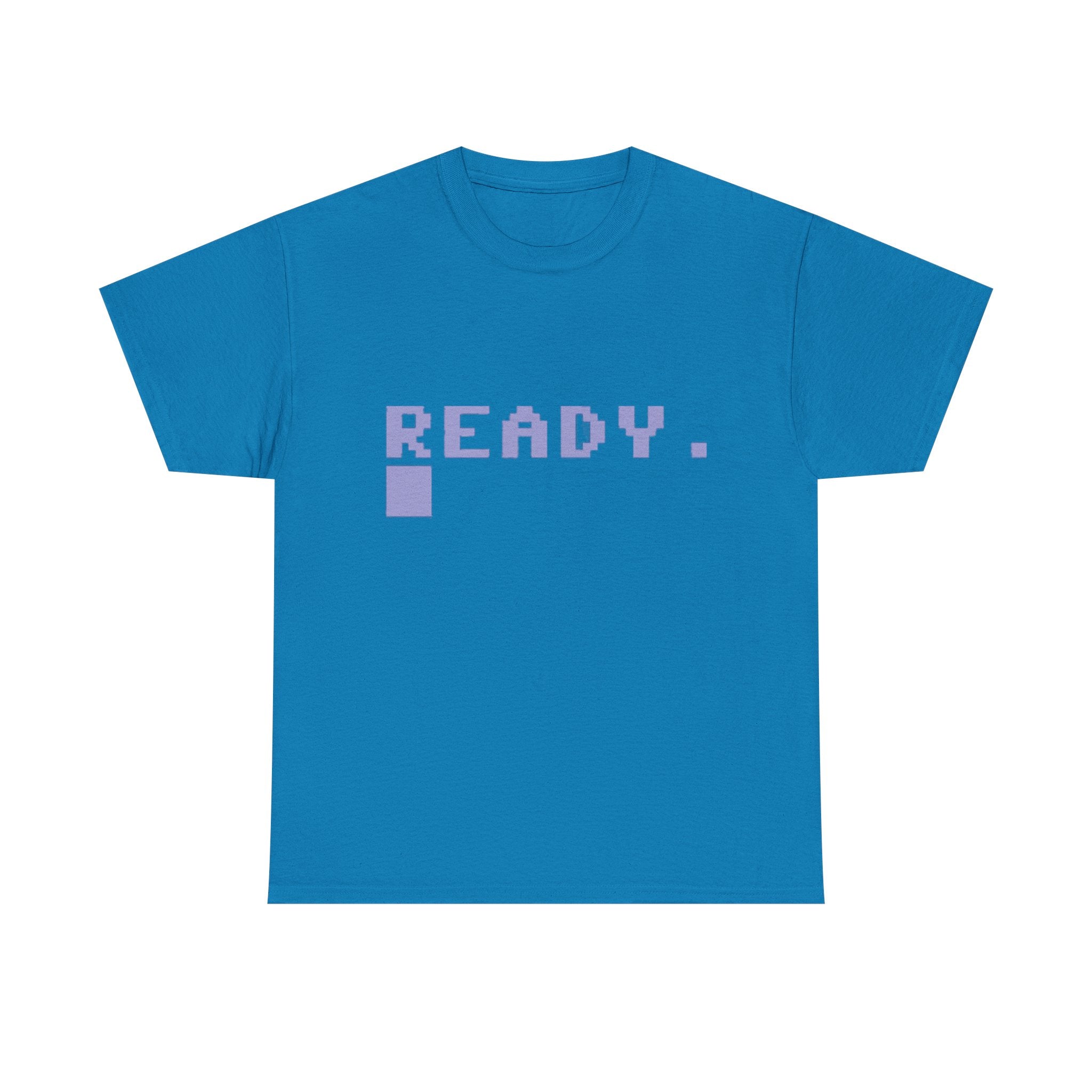 READY. – Commodore 64 Startup Screen Tee 80s Retro Computing