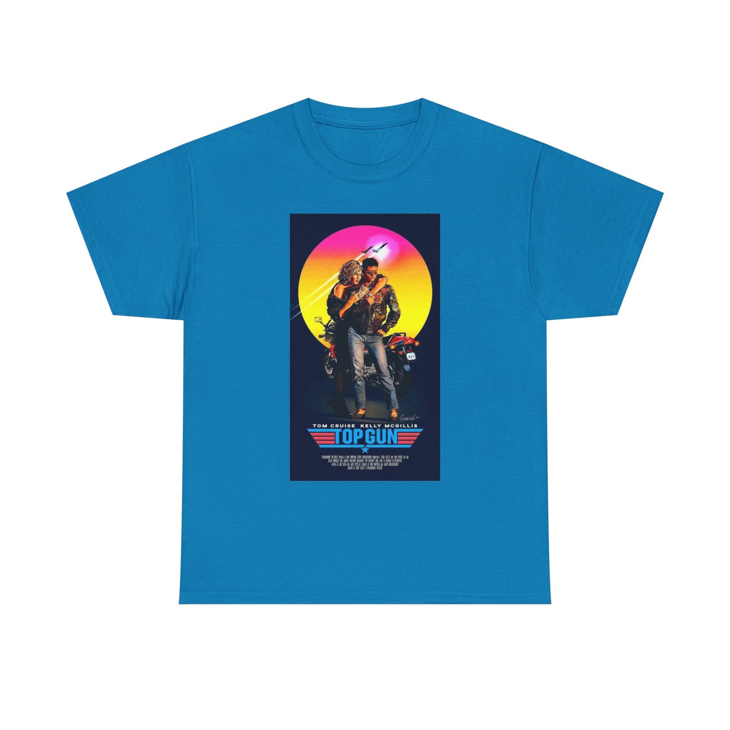 Retro 80s TOP GUN Tee – High-Flying Action Film Style