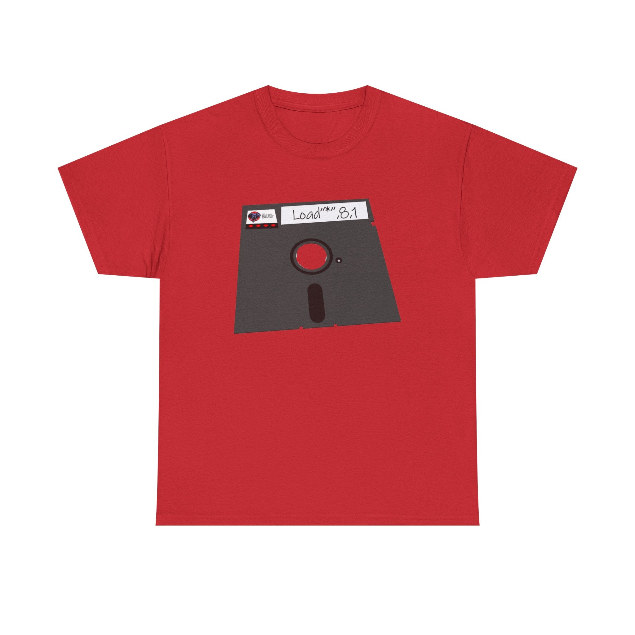 Commodore Floppy Disk Tee – LOAD"*",8,1 Retro Computer Command