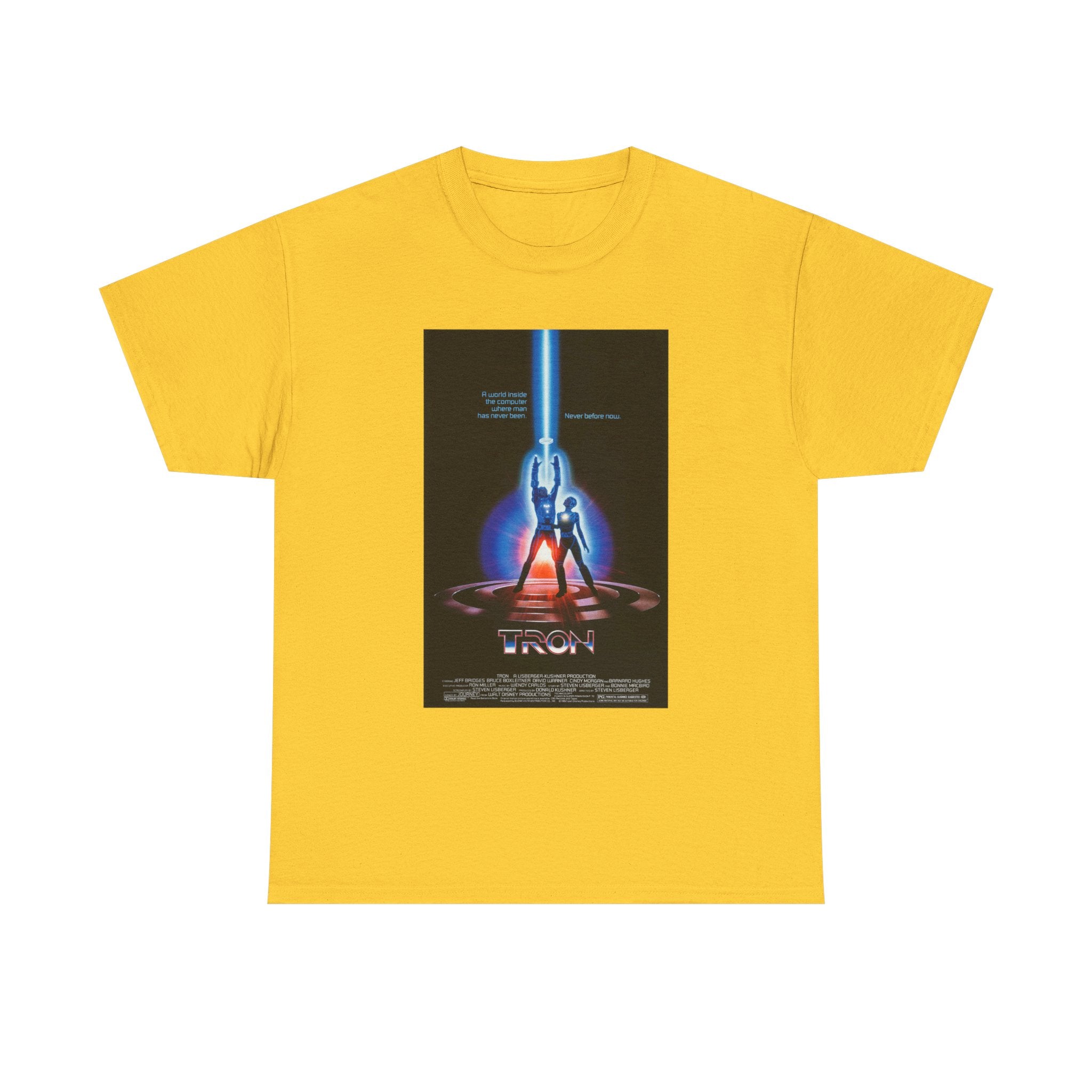 TRON Movie Poster Tee – Neon Sci-Fi Arcade Style Retro 80s