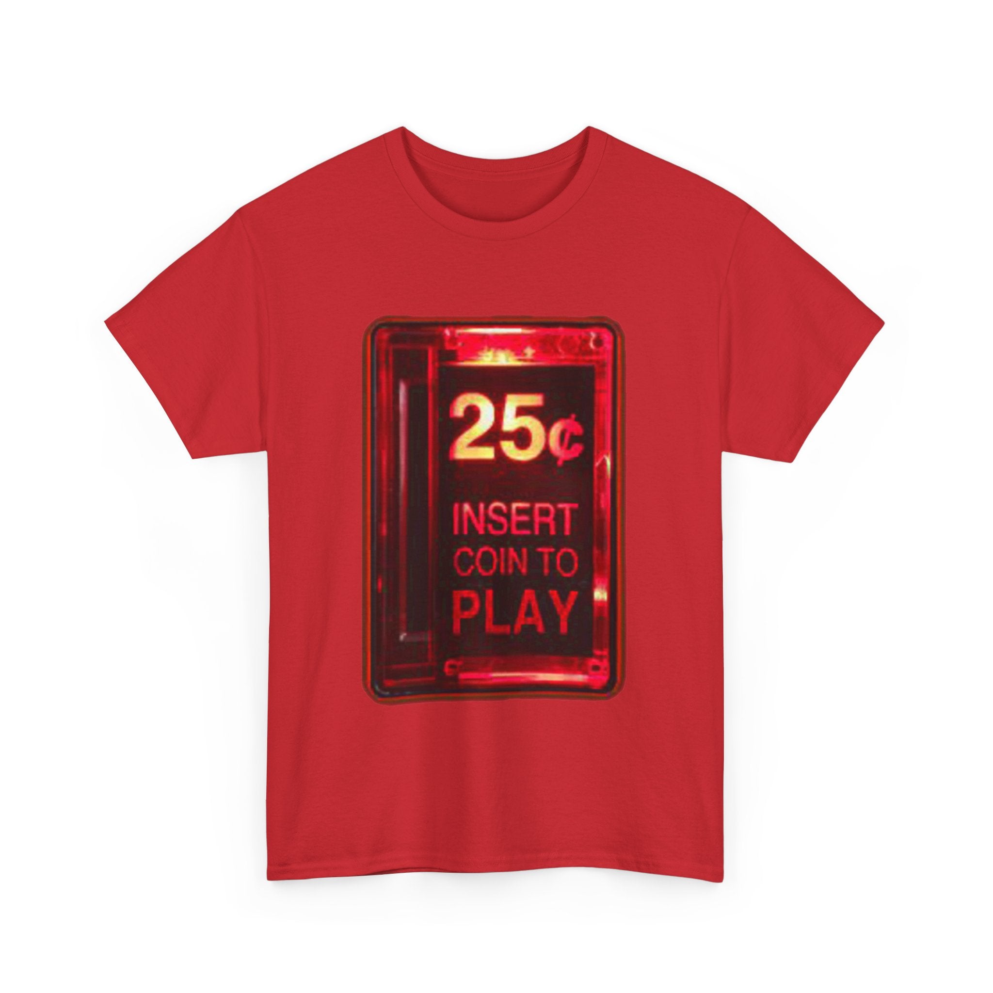 Retro Arcade Coin Slot Tee – “25¢ Insert Coin to Play” Gaming Shirt