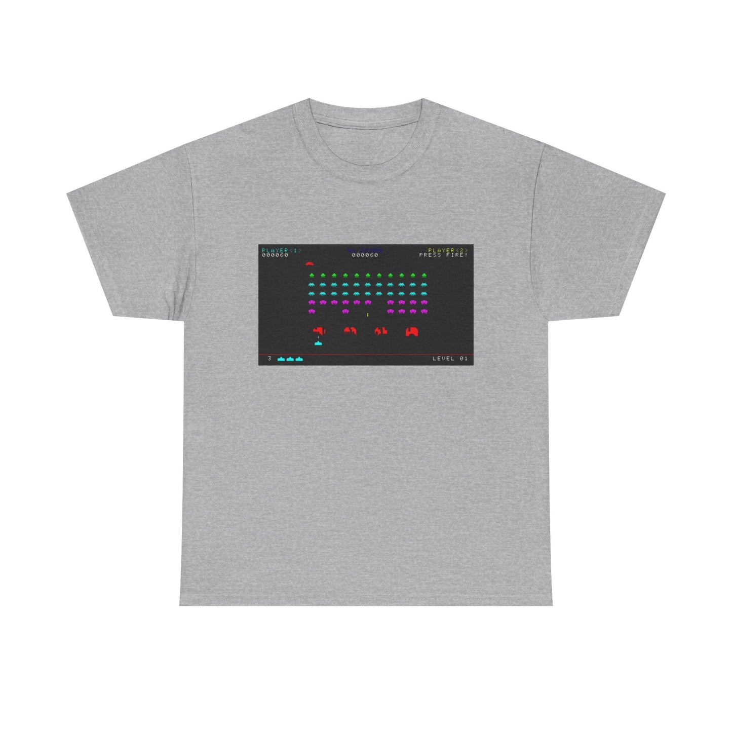 Space Invaders Tee – Classic 80s Arcade Game Scene