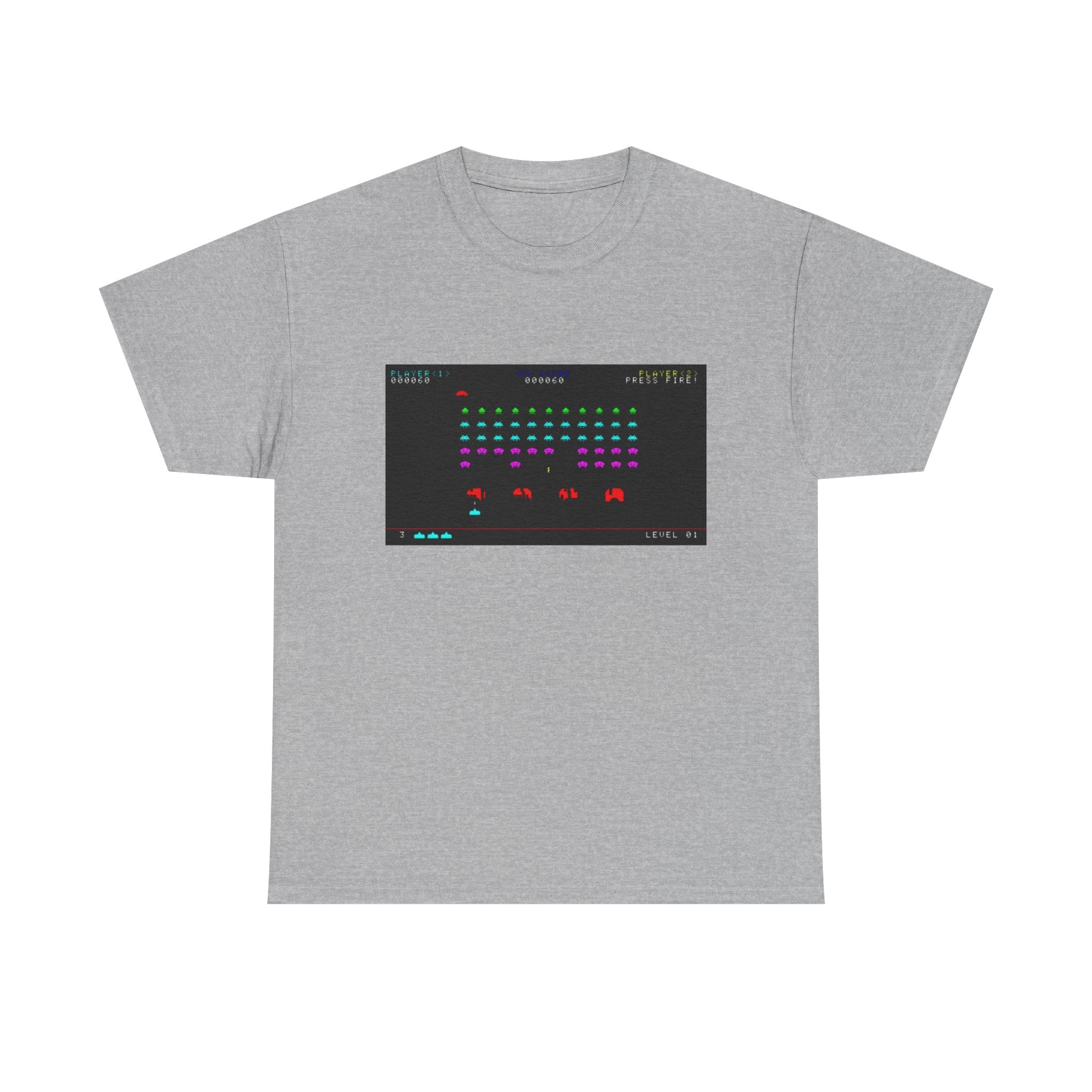 Space Invaders Tee – Classic 80s Arcade Game Scene