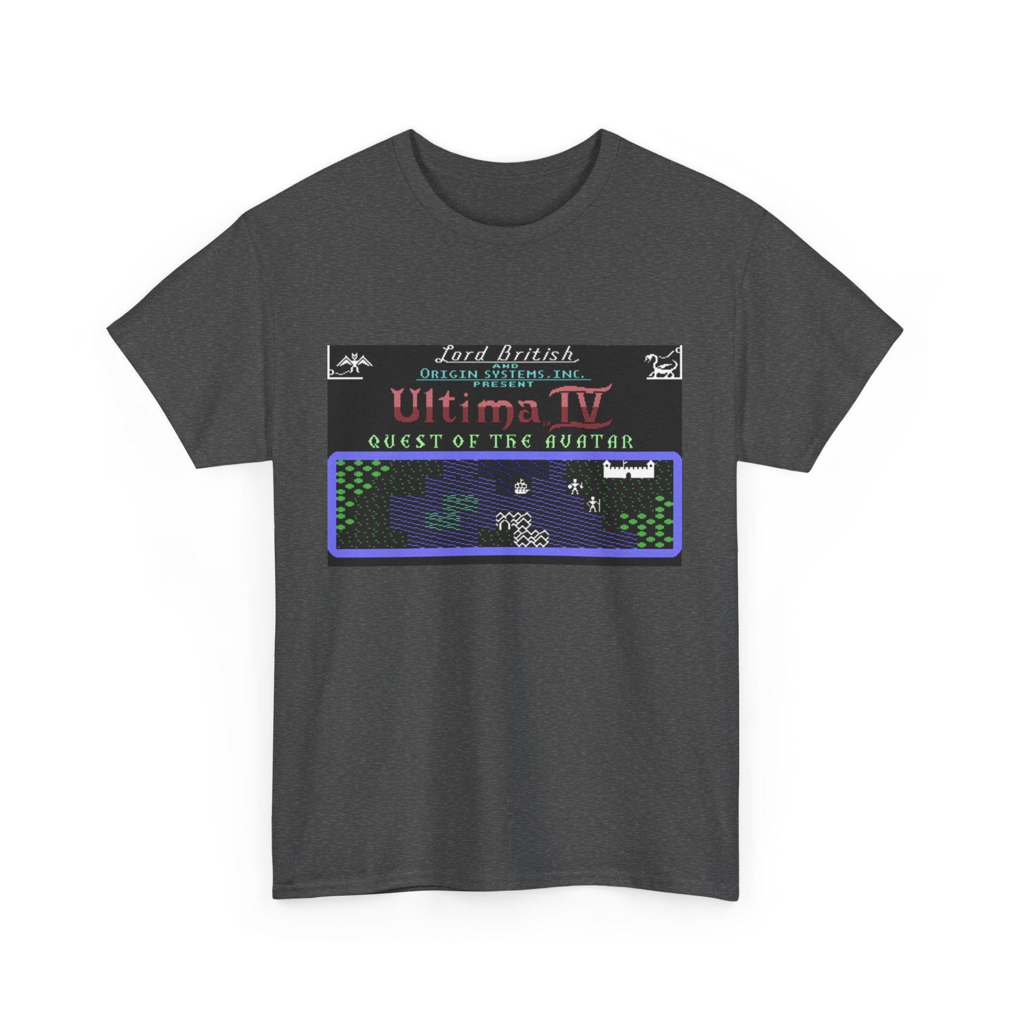 Ultima IV: Quest of the Avatar Commodore 64 Title Screen Tee – Classic C64 RPG