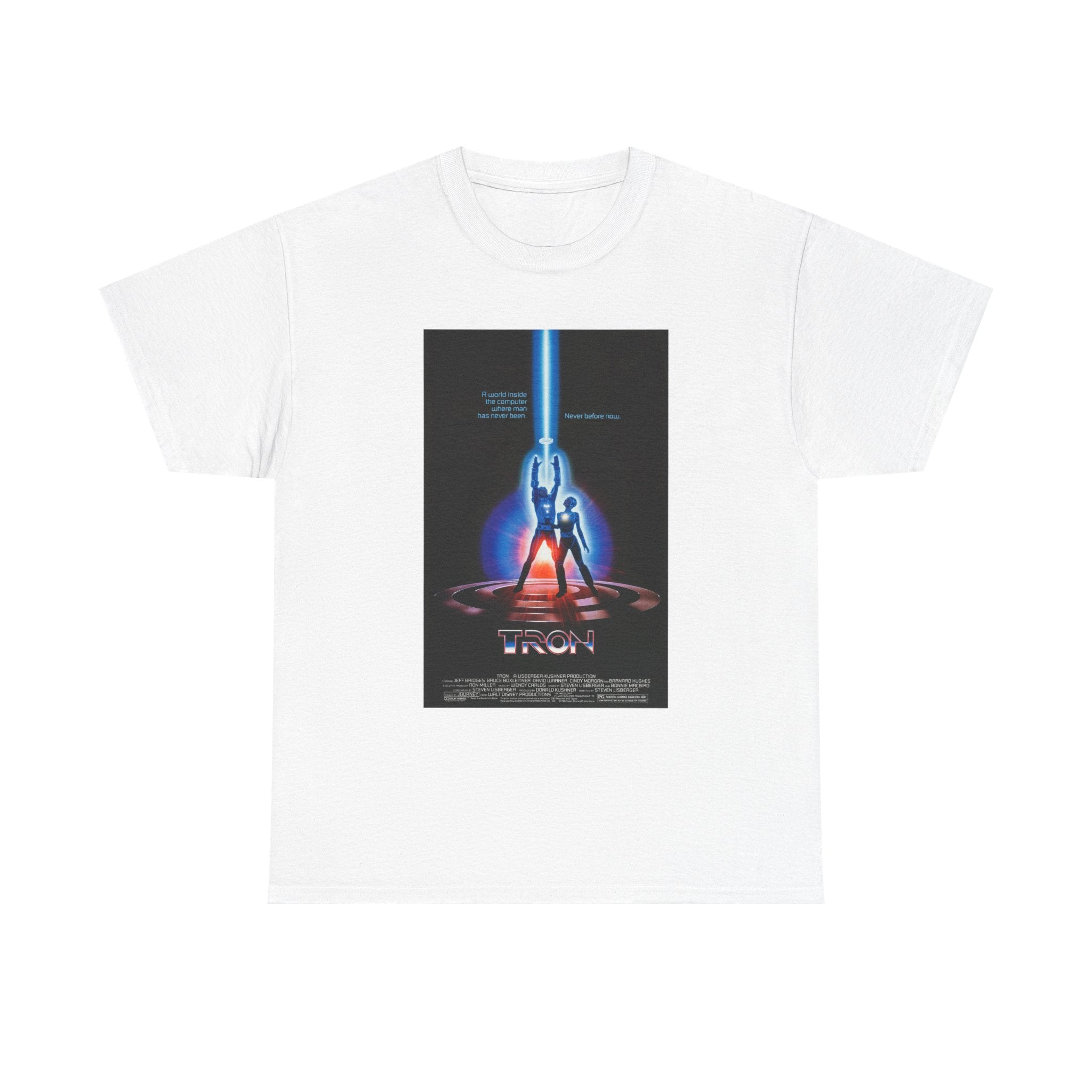 TRON Movie Poster Tee – Neon Sci-Fi Arcade Style Retro 80s