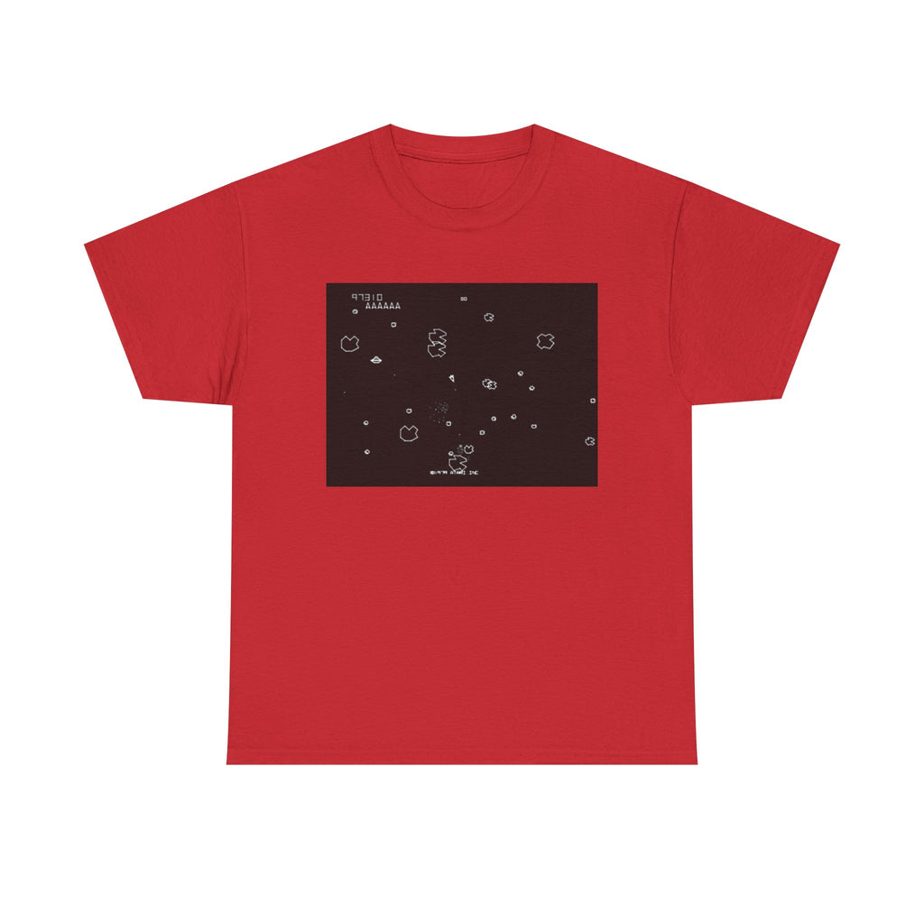 Asteroids Screenshot Tee – Classic 80s A t a r i Arcade Game Scene