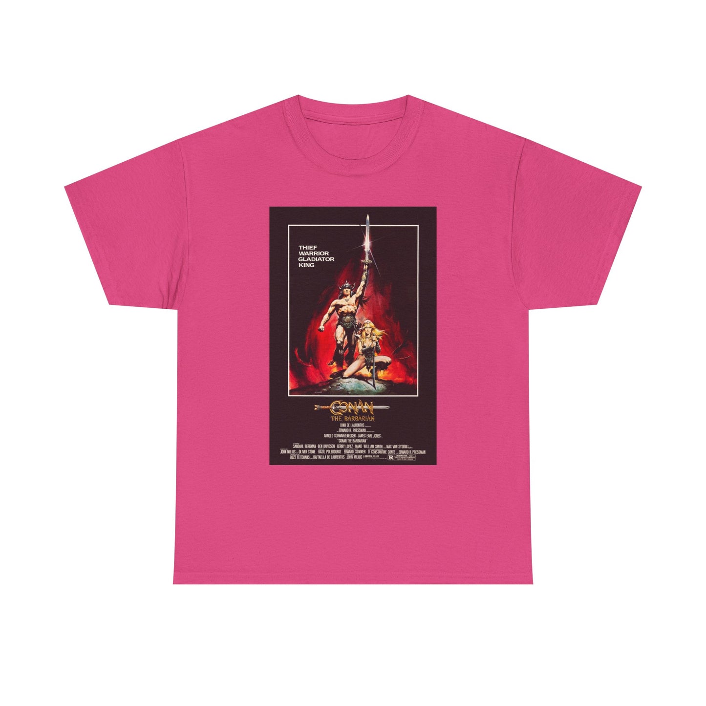 Conan the Barbarian Movie Poster Tee – Epic 80s Fantasy Classic