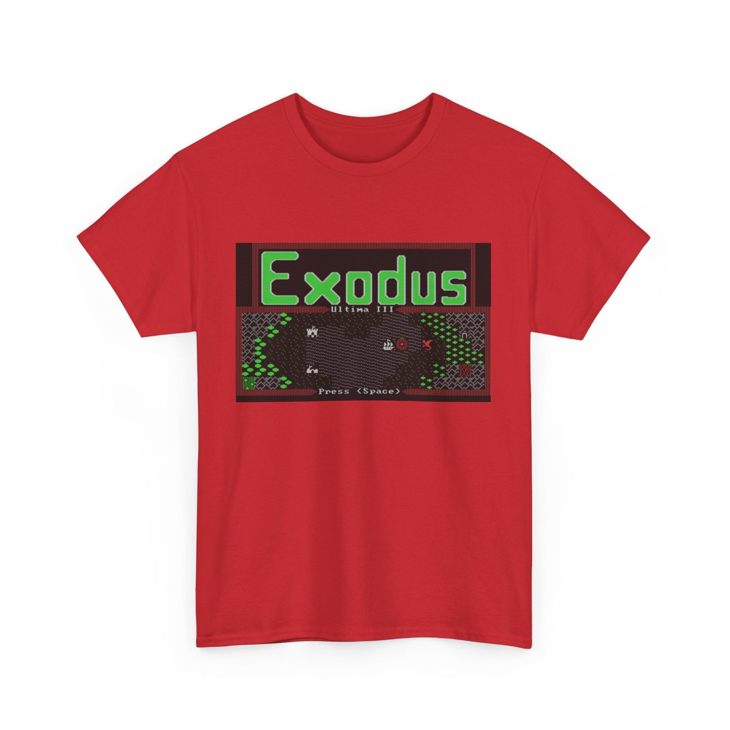 Ultima III: Exodus Commodore 64 Title Screen Tee – Classic C64 RPG