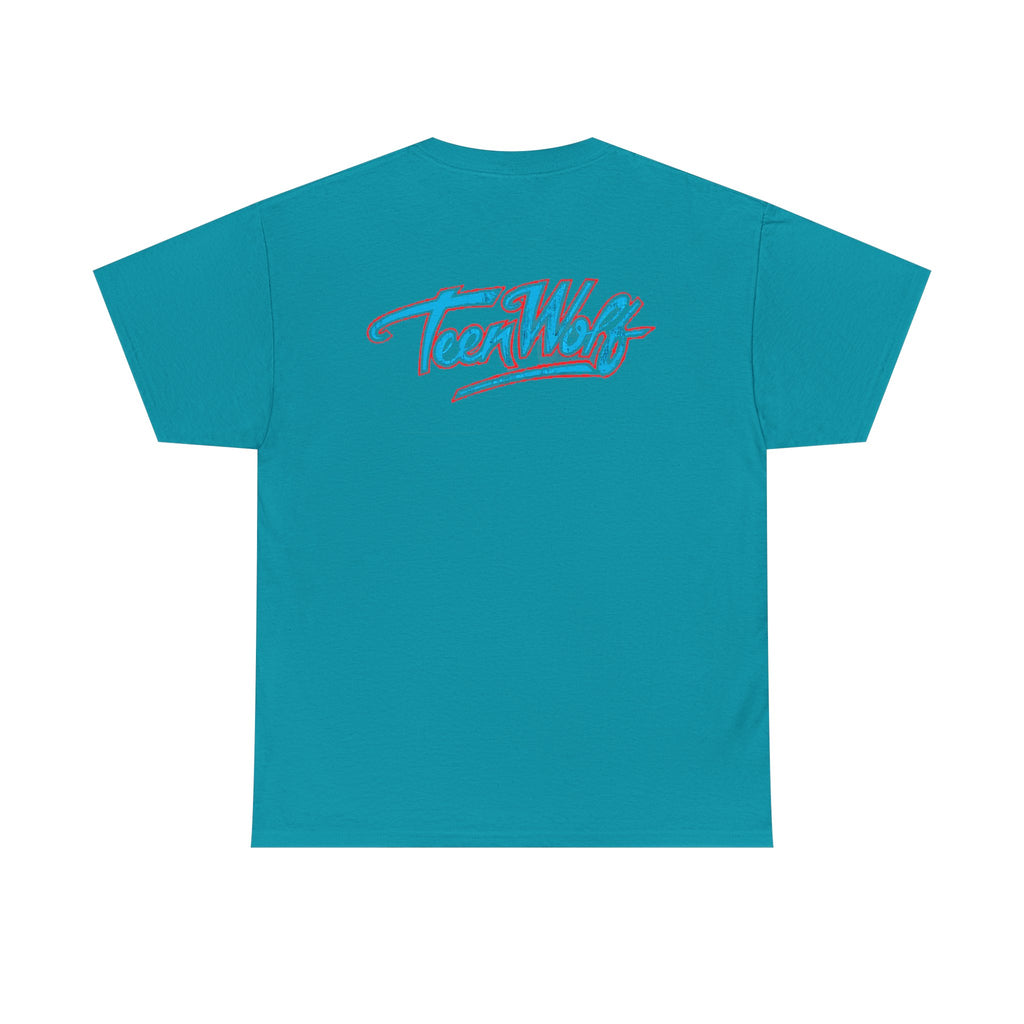Teen Wolf Neon Logo Tee – 80s Movie Magic