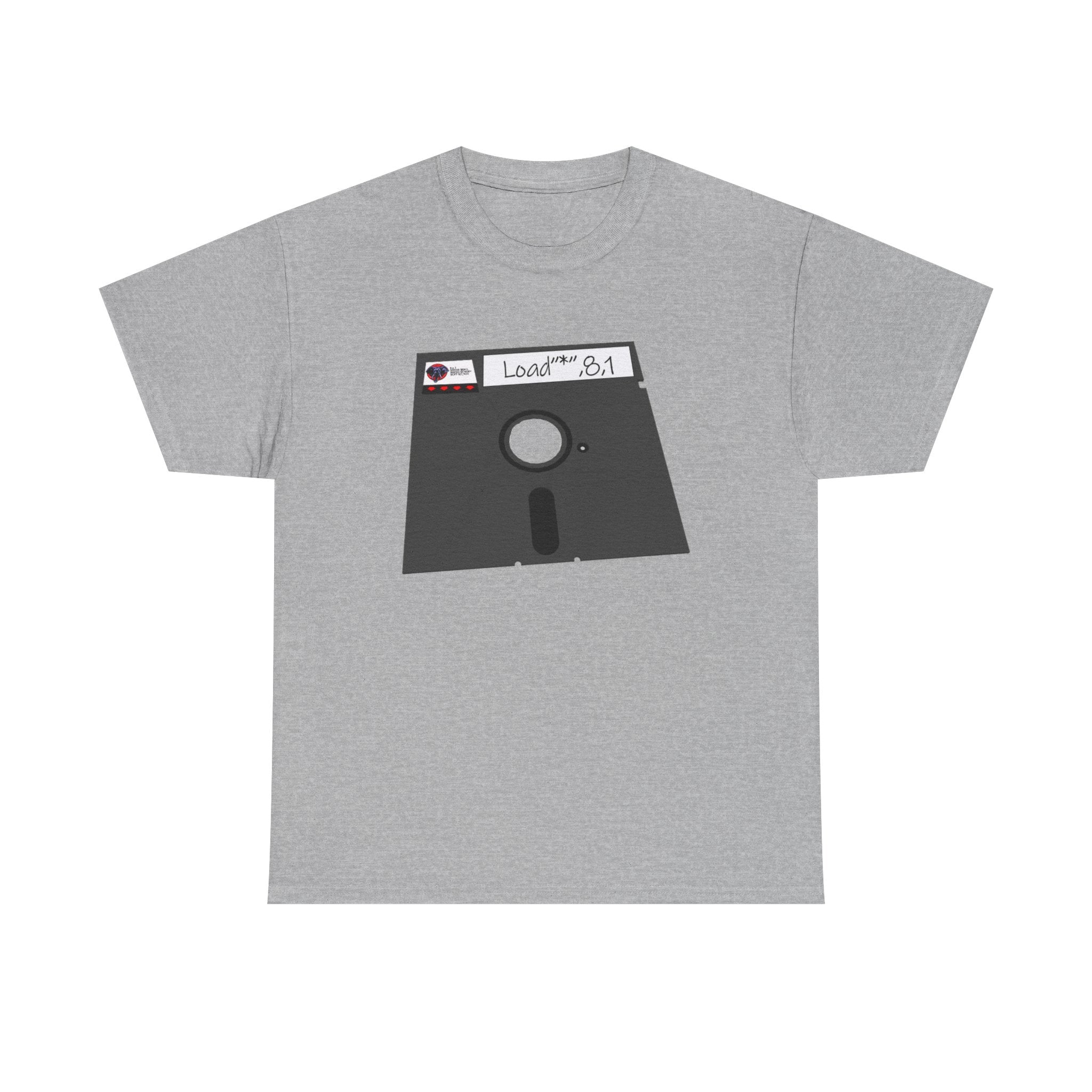 Commodore Floppy Disk Tee – LOAD"*",8,1 Retro Computer Command