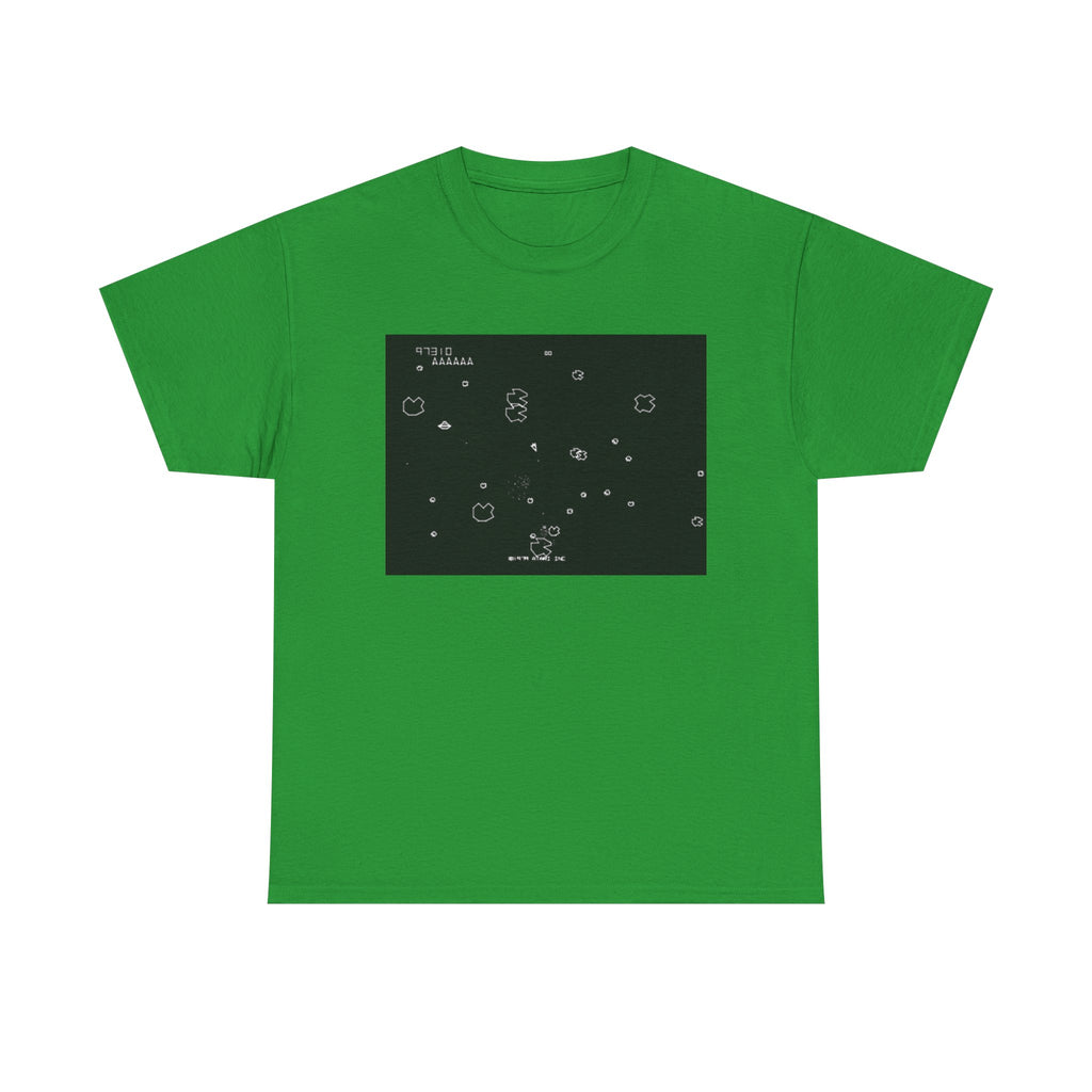 Asteroids Screenshot Tee – Classic 80s A t a r i Arcade Game Scene