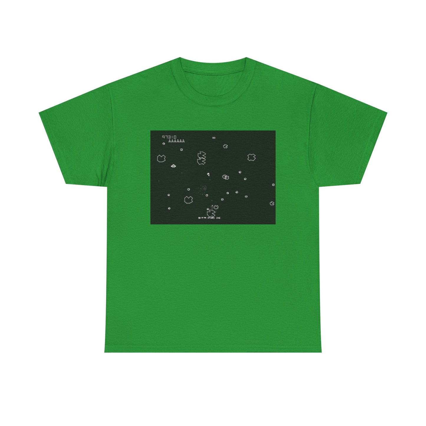 Asteroids Screenshot Tee – Classic 80s A t a r i Arcade Game Scene