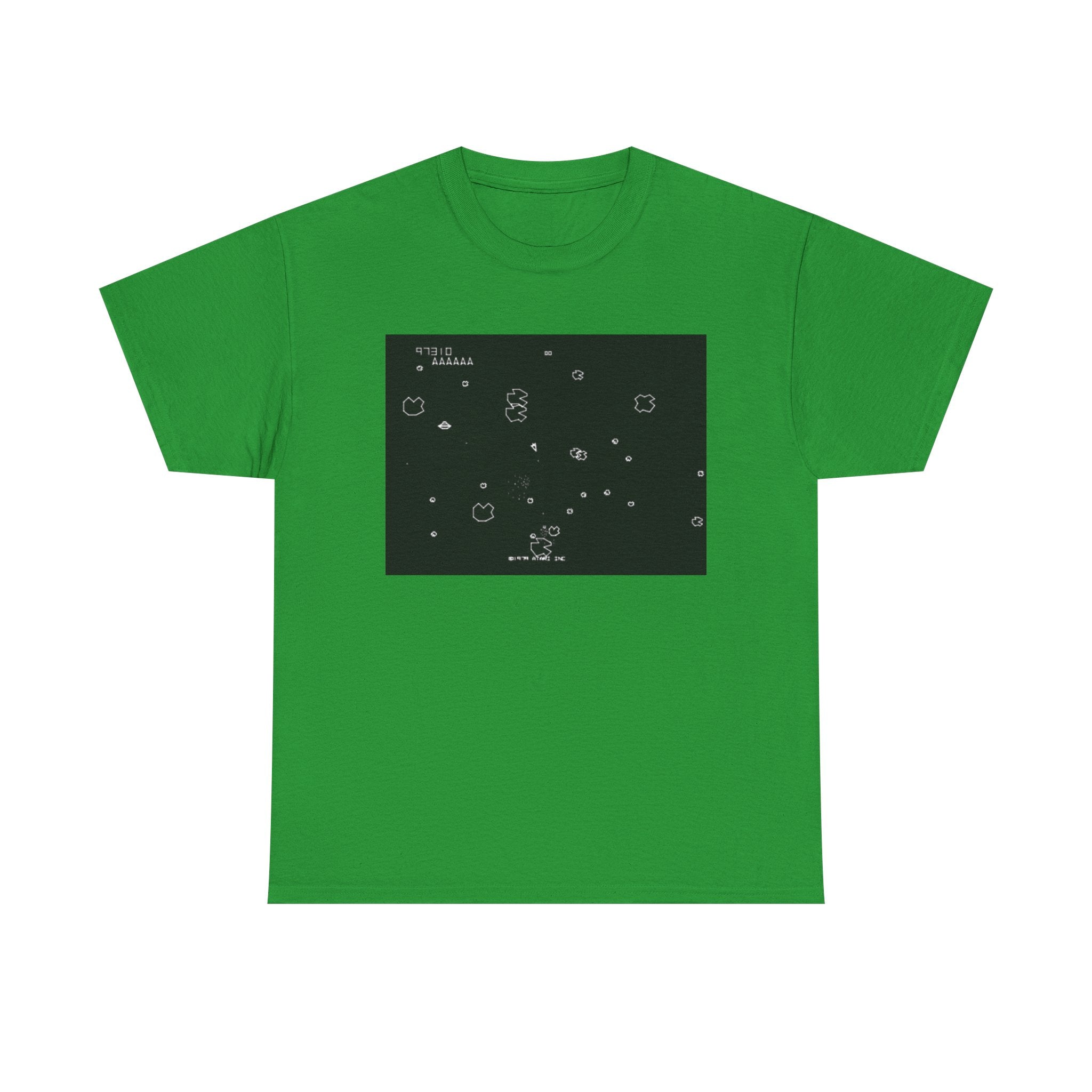 Asteroids Screenshot Tee – Classic 80s A t a r i Arcade Game Scene