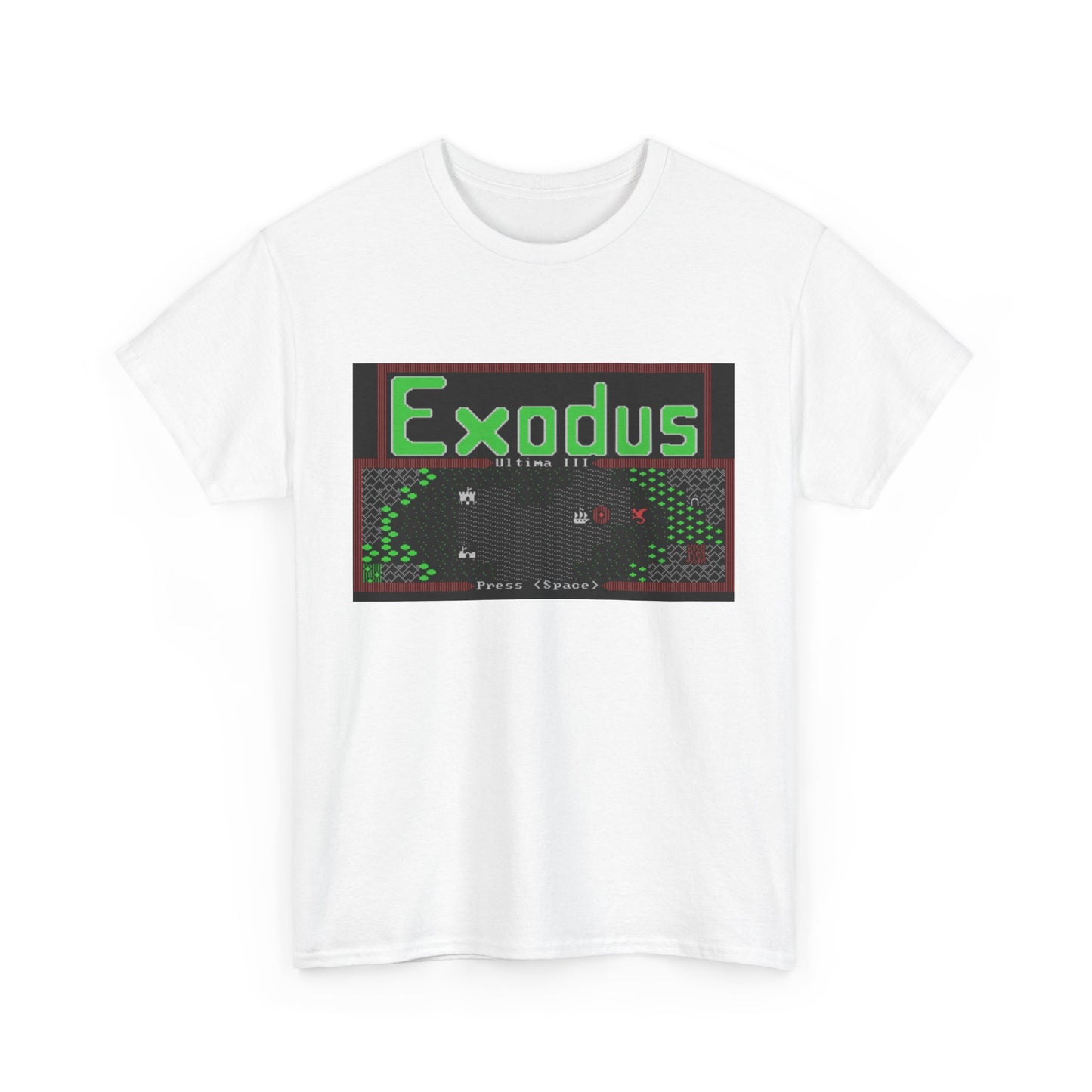 Ultima III: Exodus Commodore 64 Title Screen Tee – Classic C64 RPG