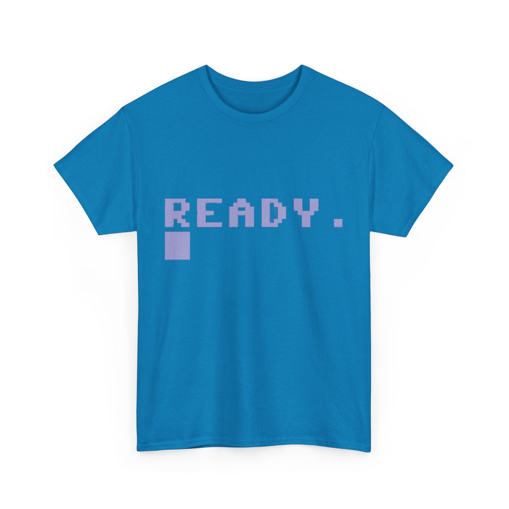 READY. – Commodore 64 Startup Screen Tee 80s Retro Computing