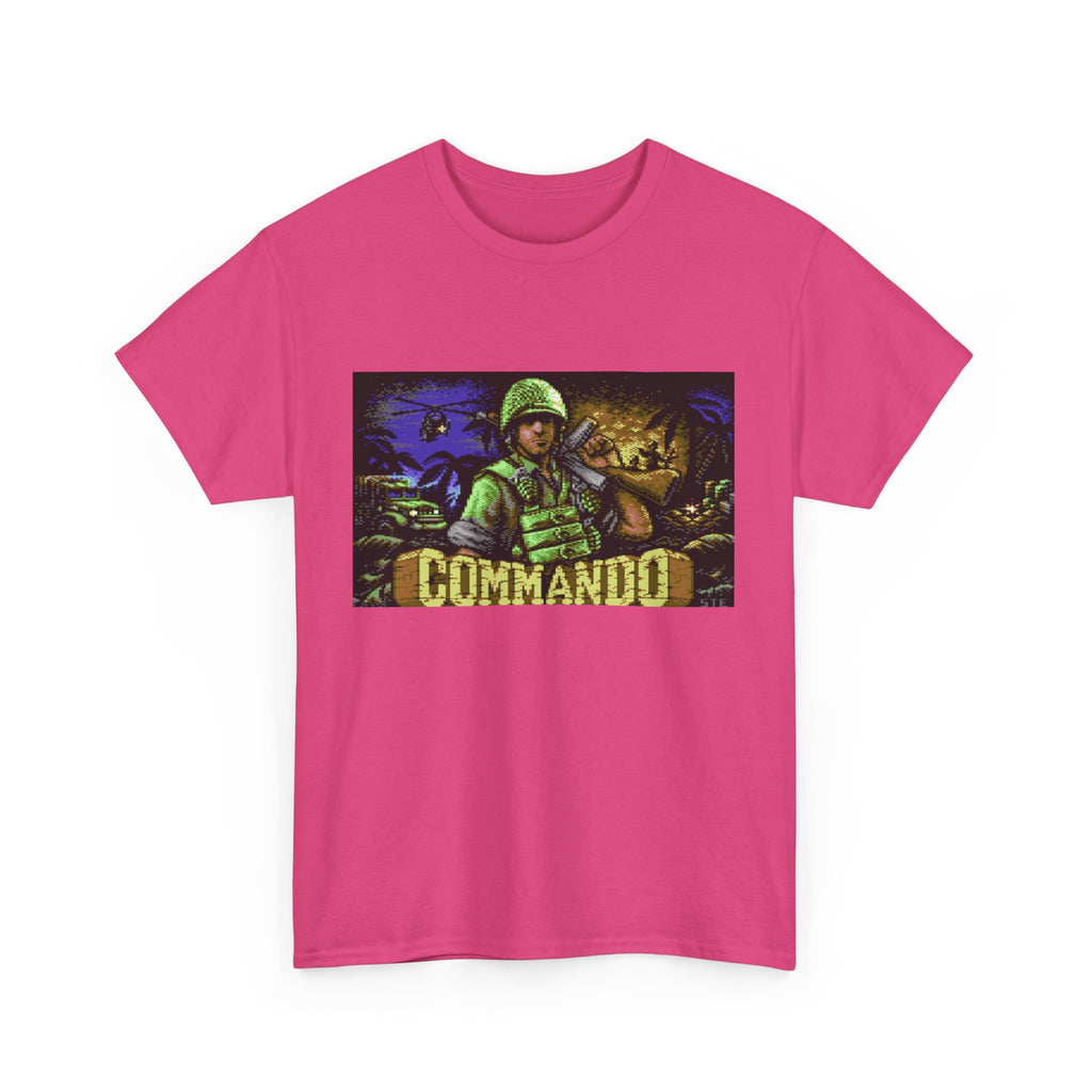 Commodore 64 Title Screen Tee – Classic C64 Run-and-Gun Game
