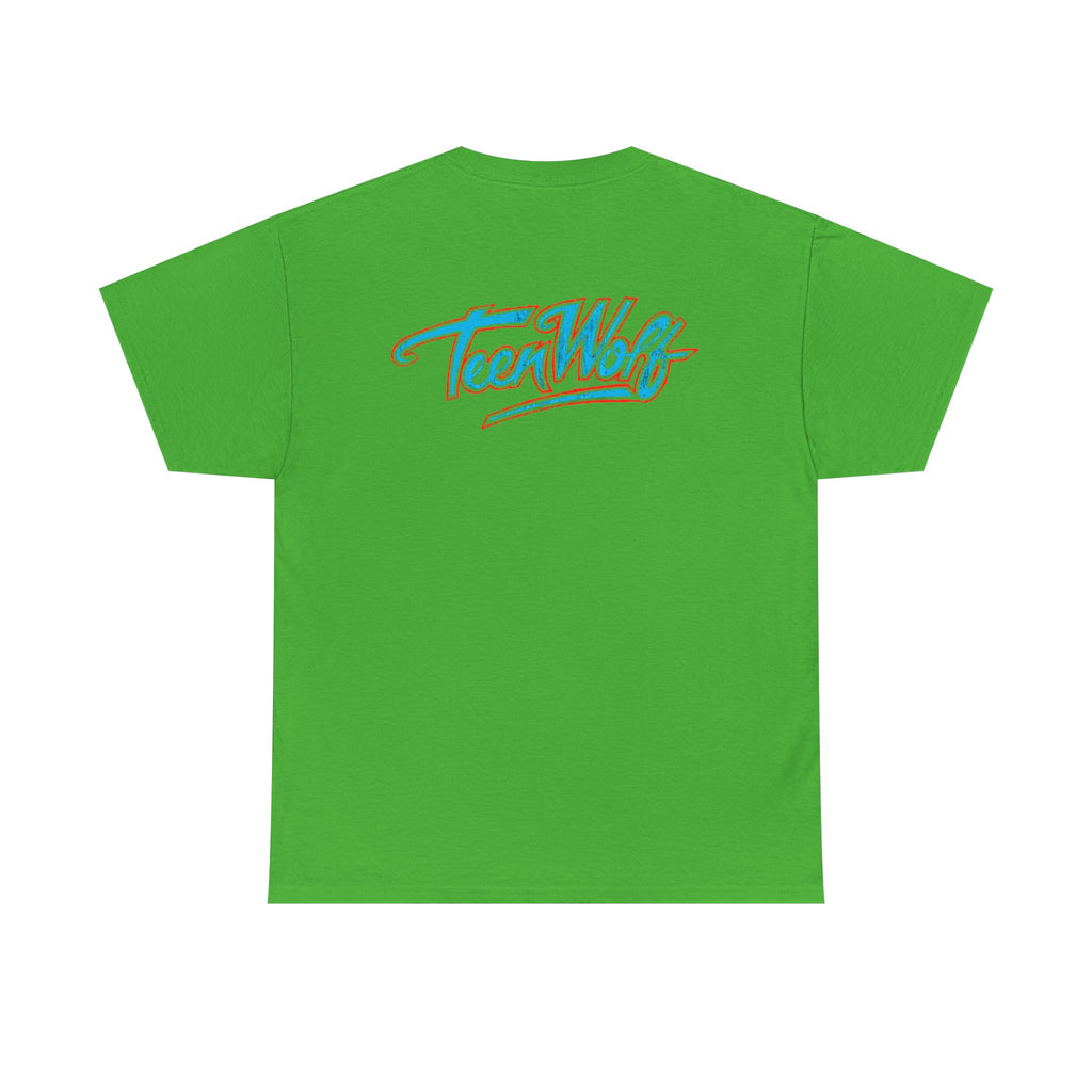Teen Wolf Neon Logo Tee – 80s Movie Magic
