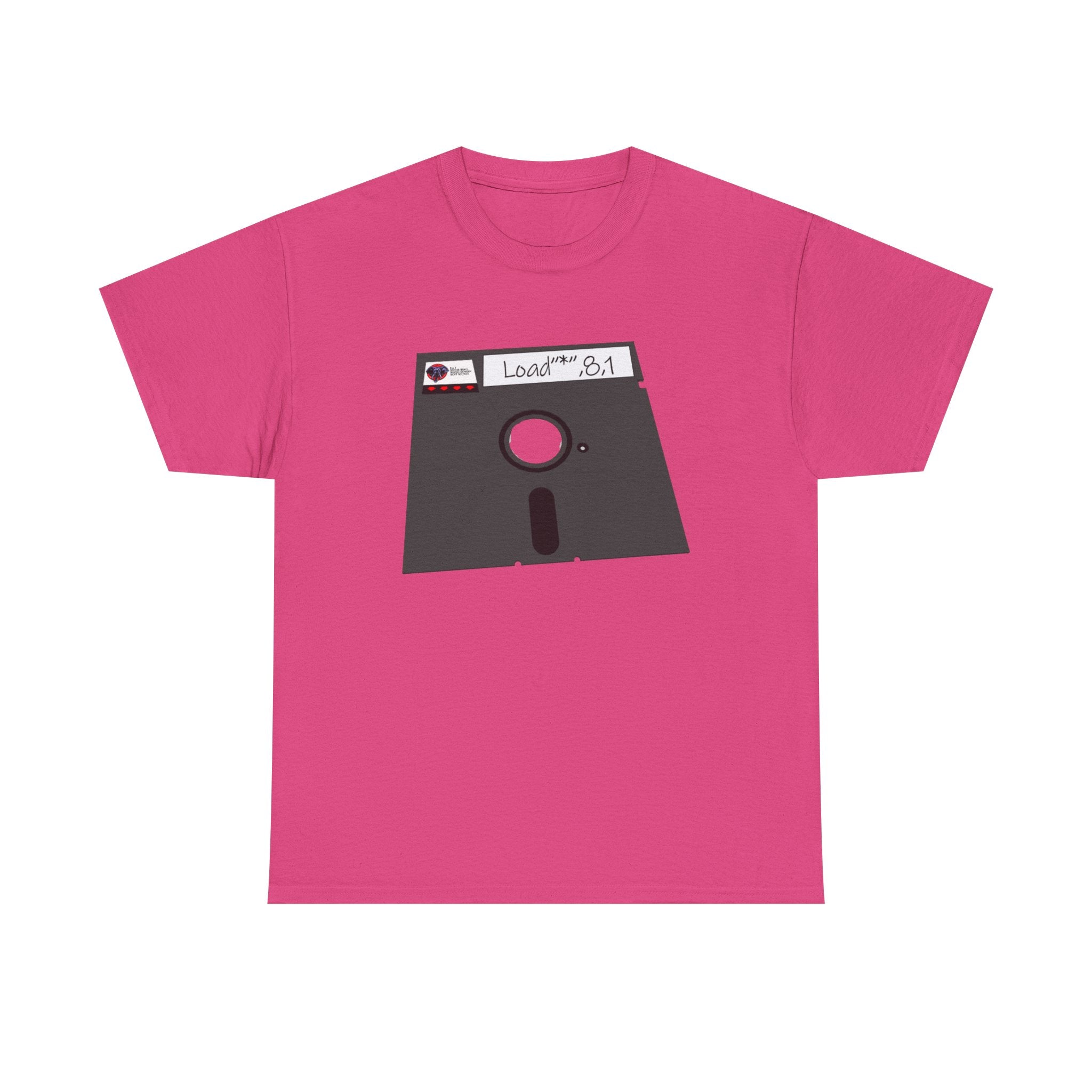 Commodore Floppy Disk Tee – LOAD"*",8,1 Retro Computer Command