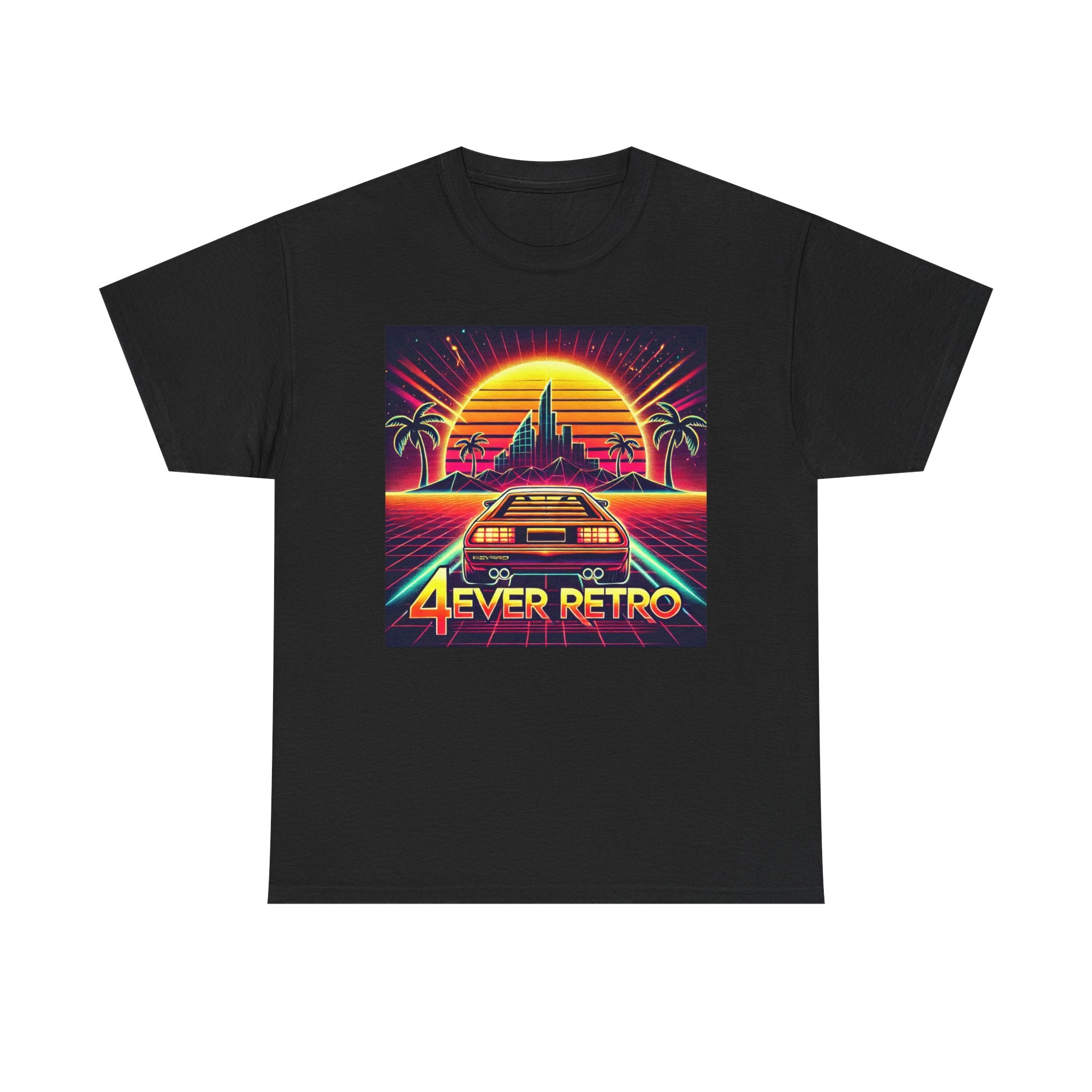 4ever Retro Outrun Tee – Drive into Neon Nostalgia