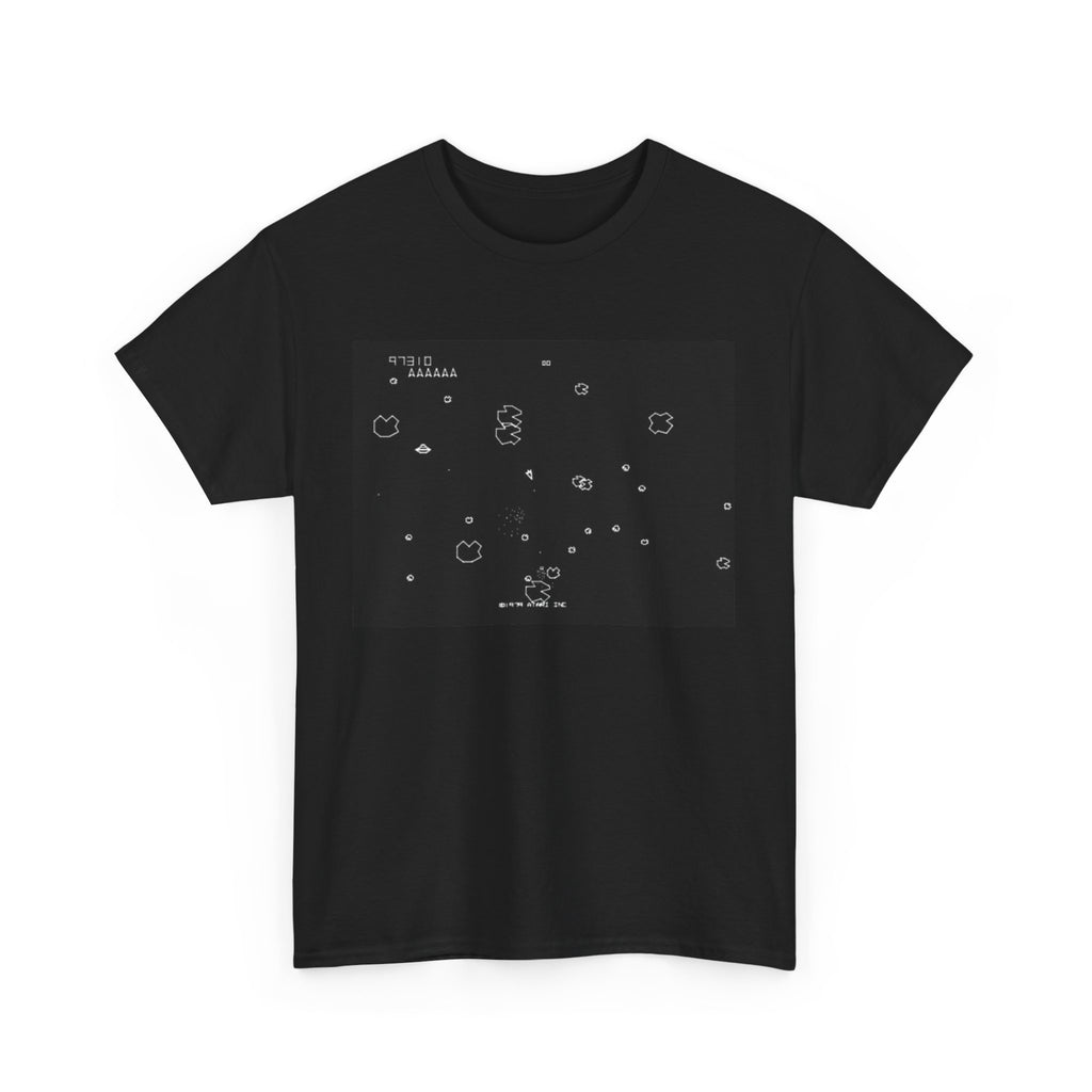 Asteroids Screenshot Tee – Classic 80s A t a r i Arcade Game Scene