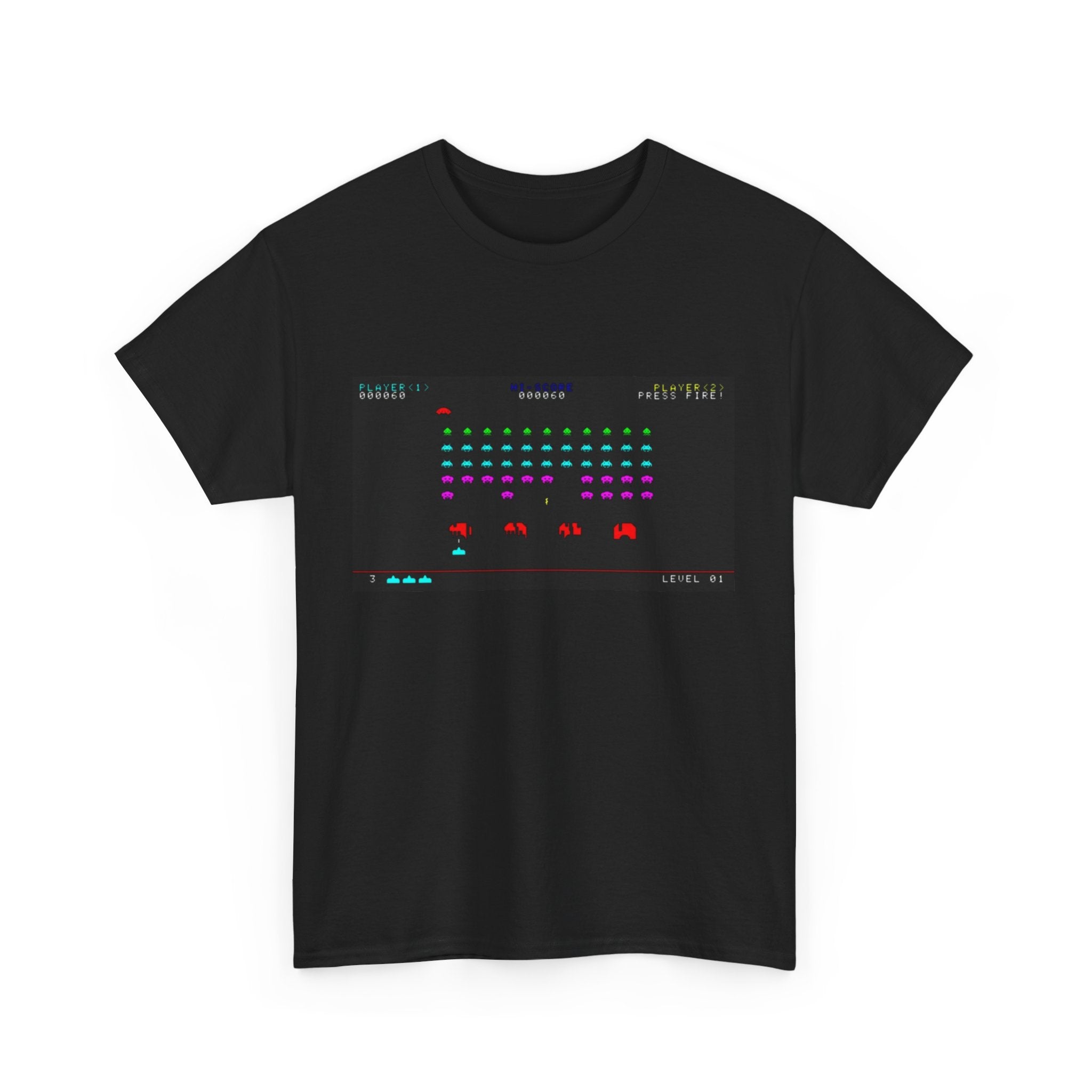 Space Invaders Tee – Classic 80s Arcade Game Scene