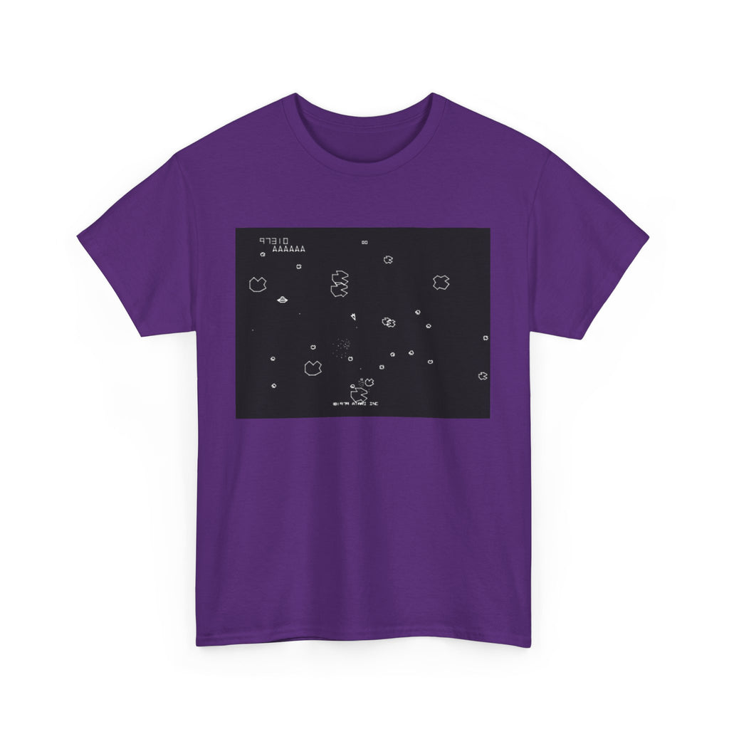 Asteroids Screenshot Tee – Classic 80s A t a r i Arcade Game Scene